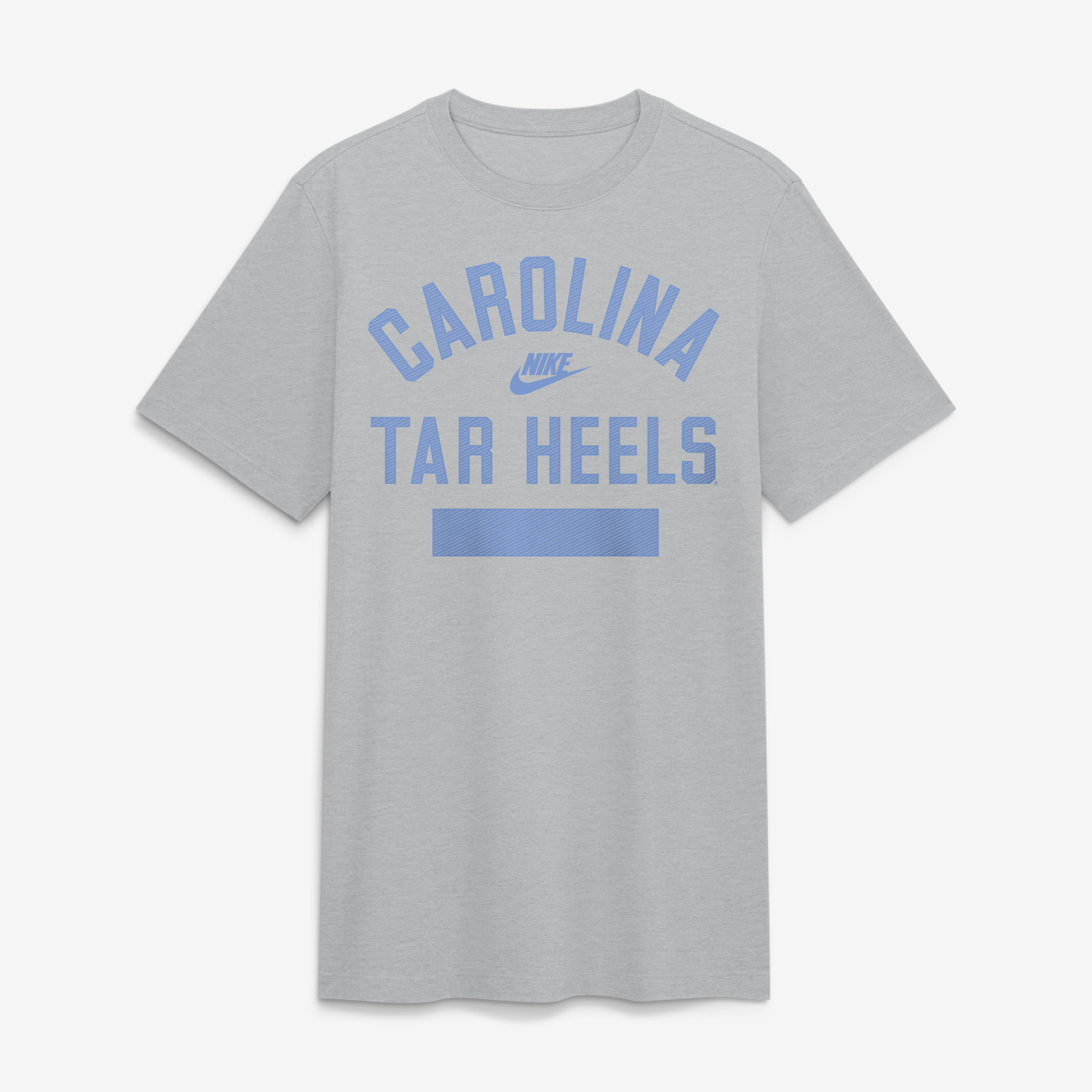 Men's Nike Heather Gray North Carolina Tar Heels Arch Wordmark Legacy Tri-Blend T-Shirt