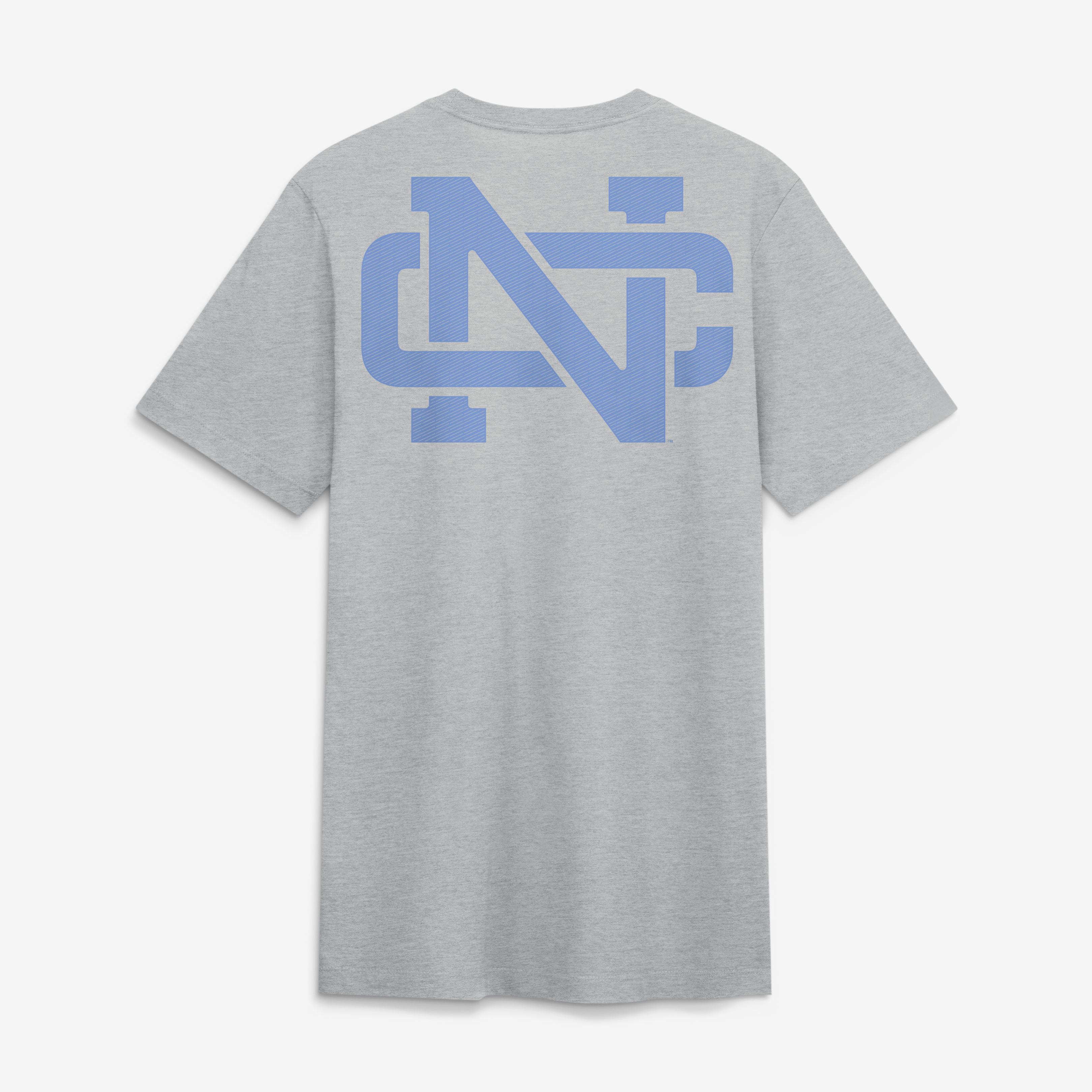 Men's Nike Heather Gray North Carolina Tar Heels Arch Wordmark Legacy Tri-Blend T-Shirt