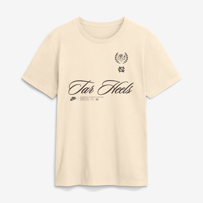  North Carolina Tar Heels Nike Script T-Shirt - Natural