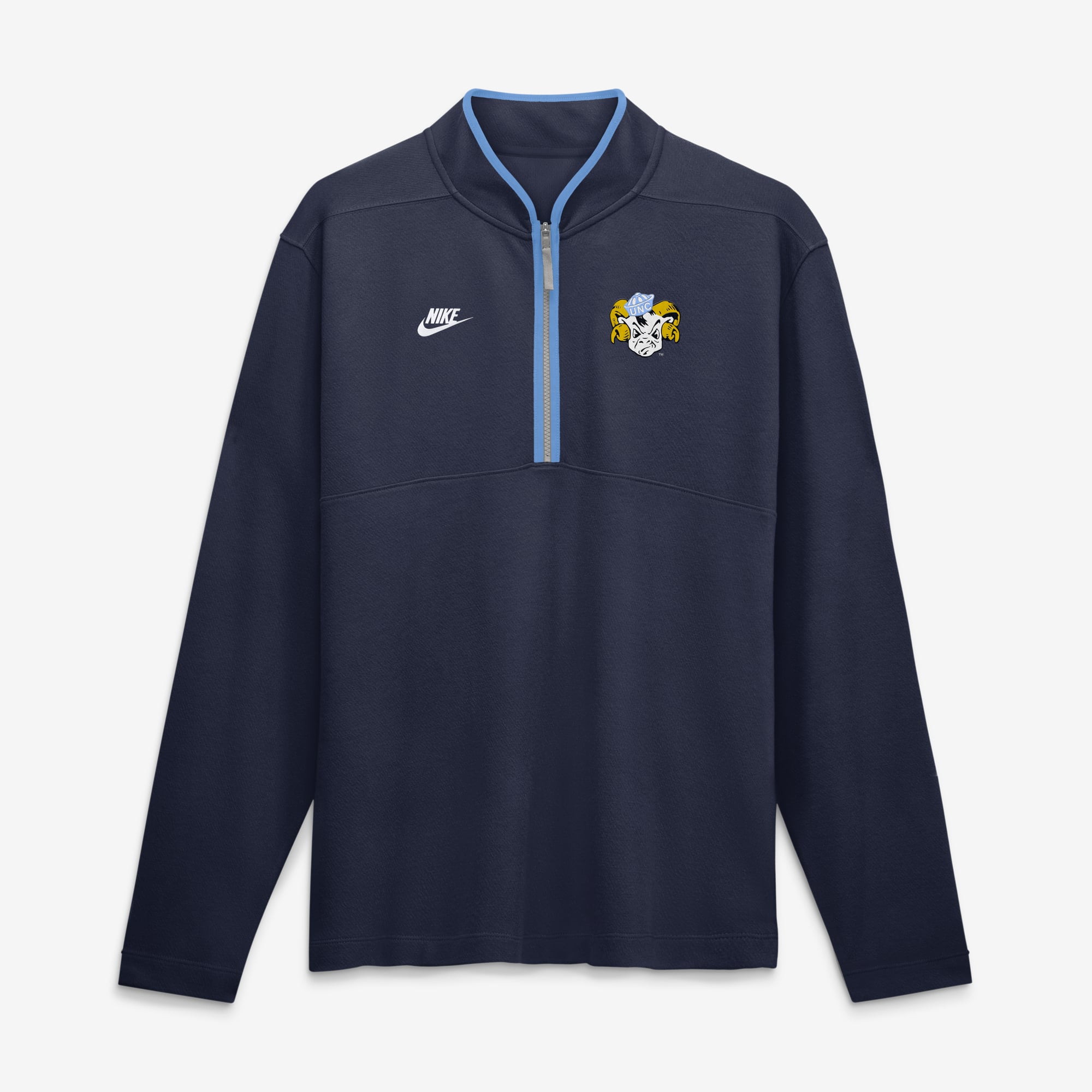 Men's Nike  Navy North Carolina Tar Heels Courtside Victory Dri-FIT Half-Zip Pullover