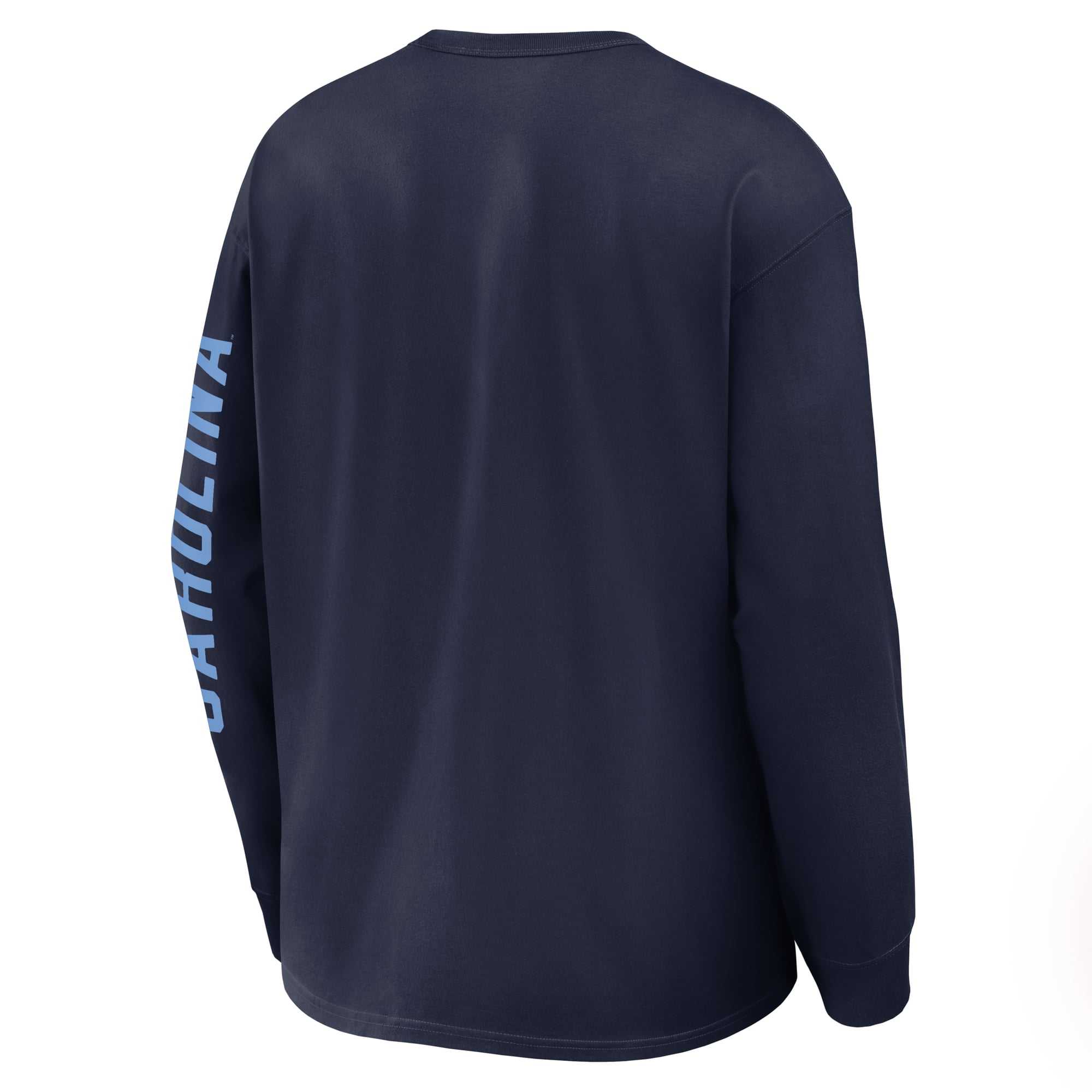 T-shirt à manches longues Nike Max 90 Legacy Multi Graphic pour homme, bleu marine, North Carolina Tar Heels