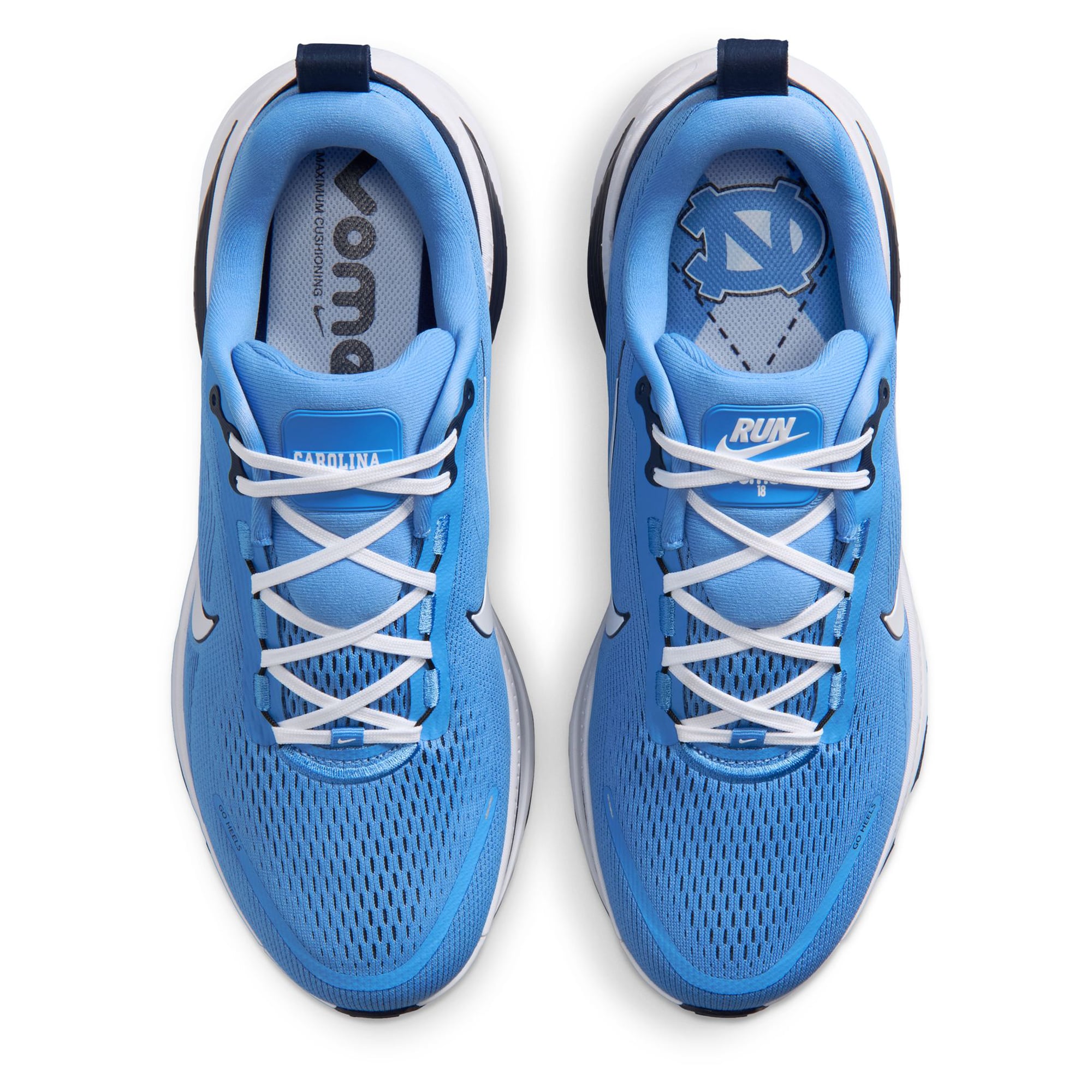 Men's Nike North Carolina Tar Heels Vomero 18 Running Shoes