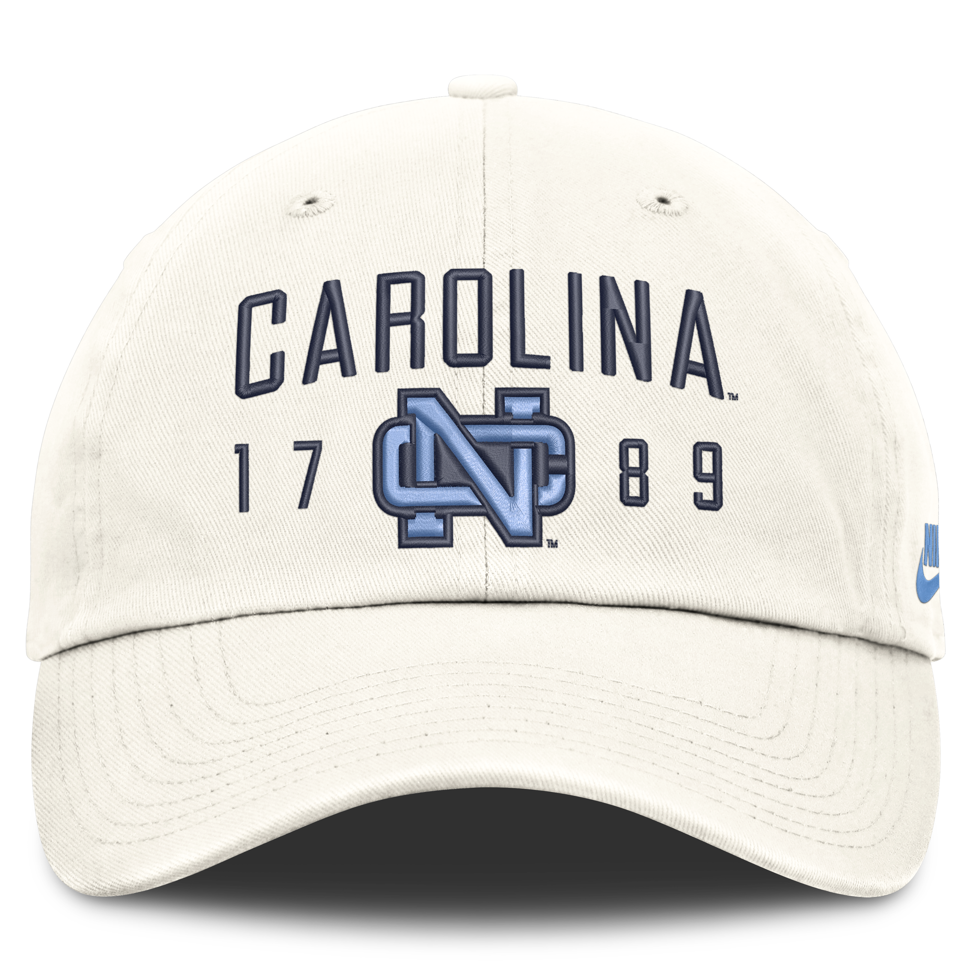 Casquette ajustable Nike blanche pour homme North Carolina Tar Heels Legacy Letter & Location Club