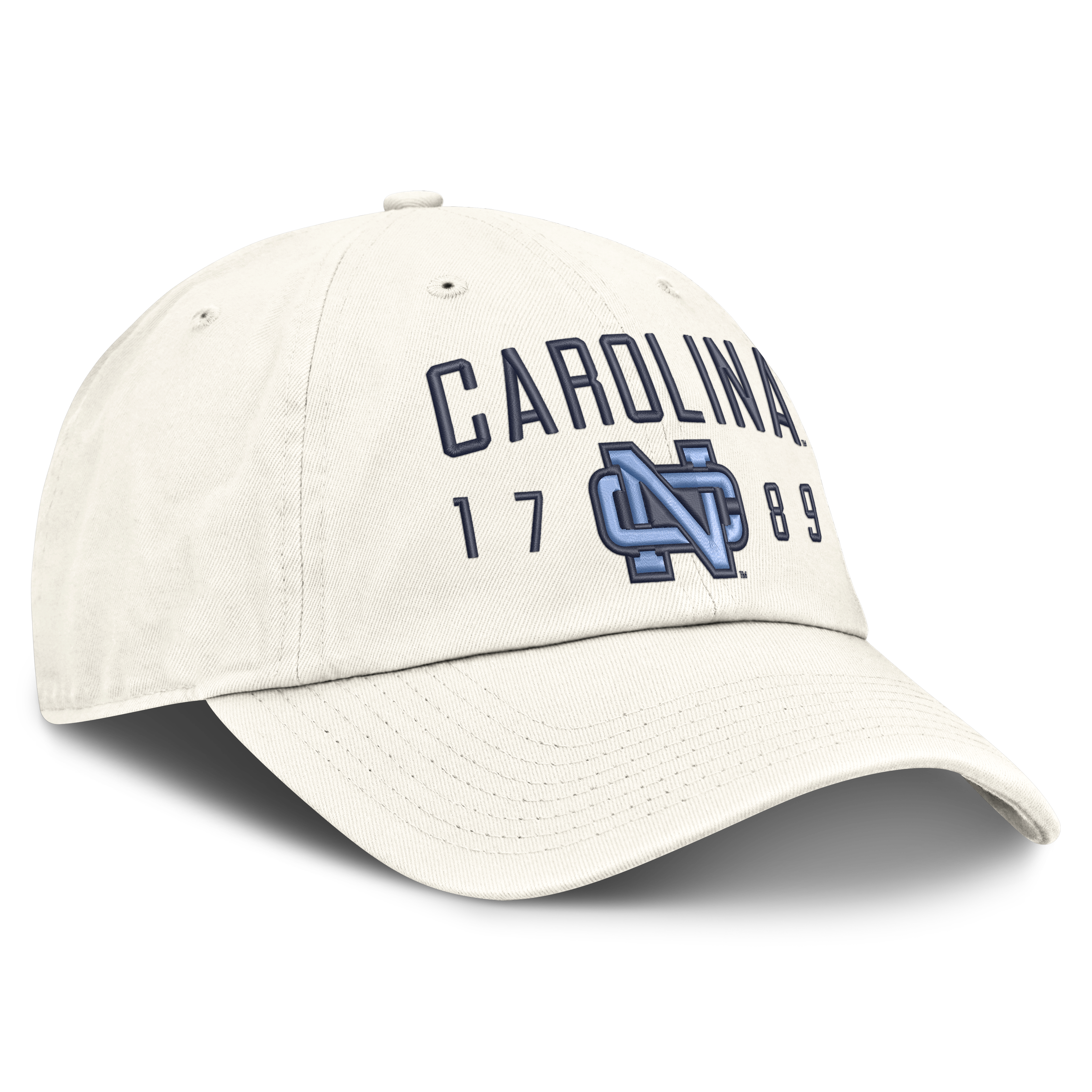 Casquette ajustable Nike blanche pour homme North Carolina Tar Heels Legacy Letter & Location Club