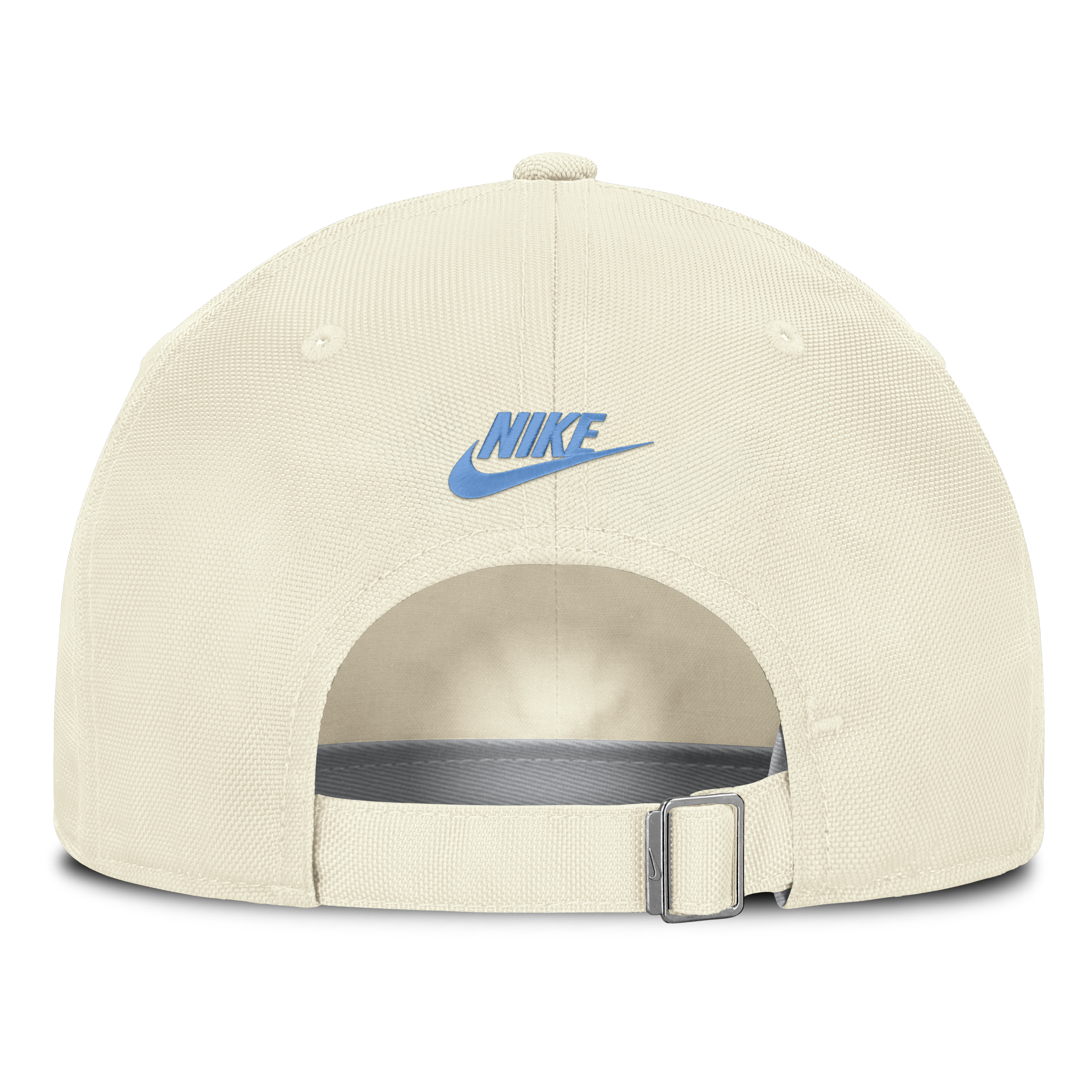 Casquette Nike blanche pour homme, logo Vault des Tar Heels de Caroline du Nord, rayée, style club, technologie Dri-FIT, ajustable