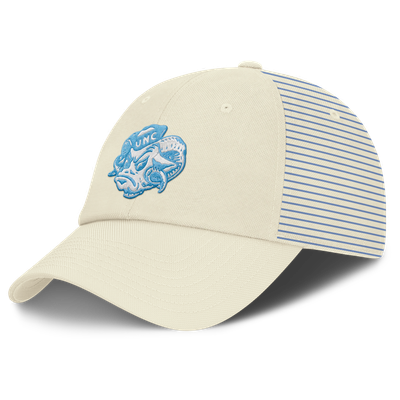 North Carolina Tar Heels Nike Vault Logo Striped Club Dri-FIT Adjustable Hat - White
