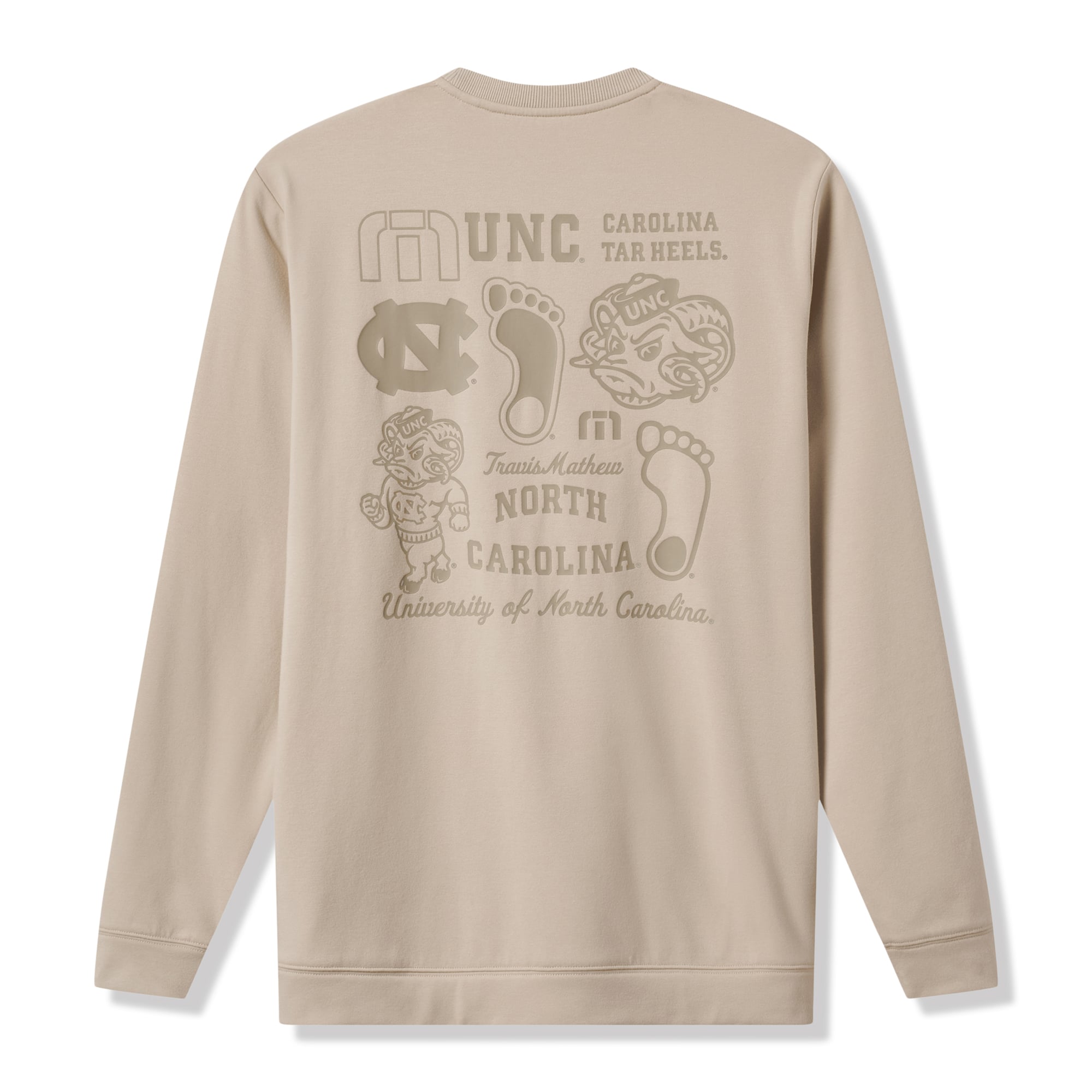 Sweat-shirt en polaire tri-blend beige TravisMathew North Carolina Tar Heels Campus Hero pour homme