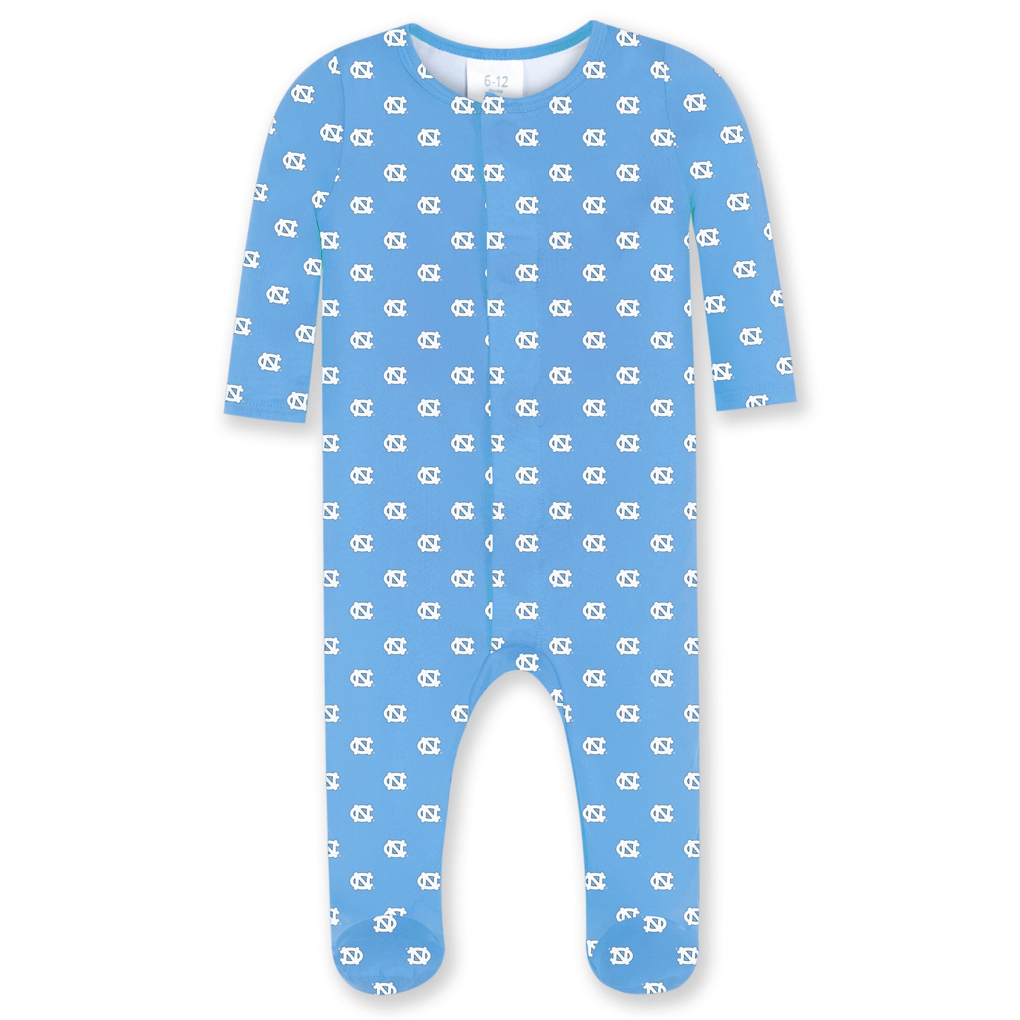 Newborn & Infant ZooZatz Carolina Blue North Tar Heels Magnetic Closure Sleeper