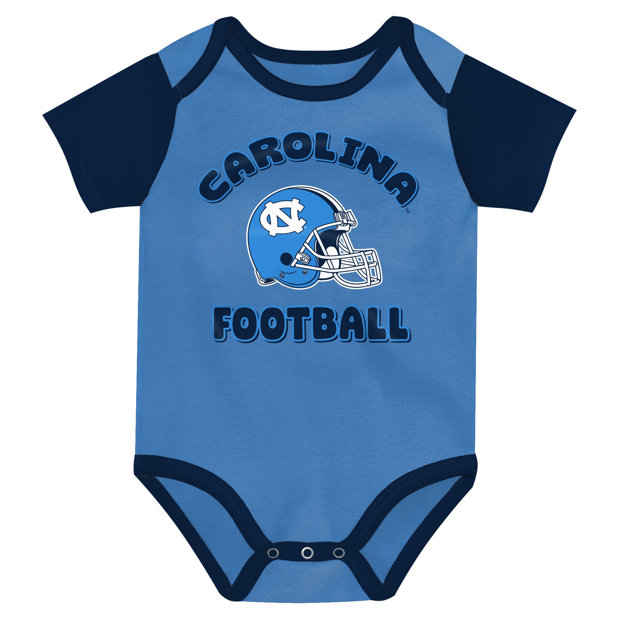 Newborn Outerstuff Carolina Blue North Tar Heels Star Player Three-Piece Bodysuit Set