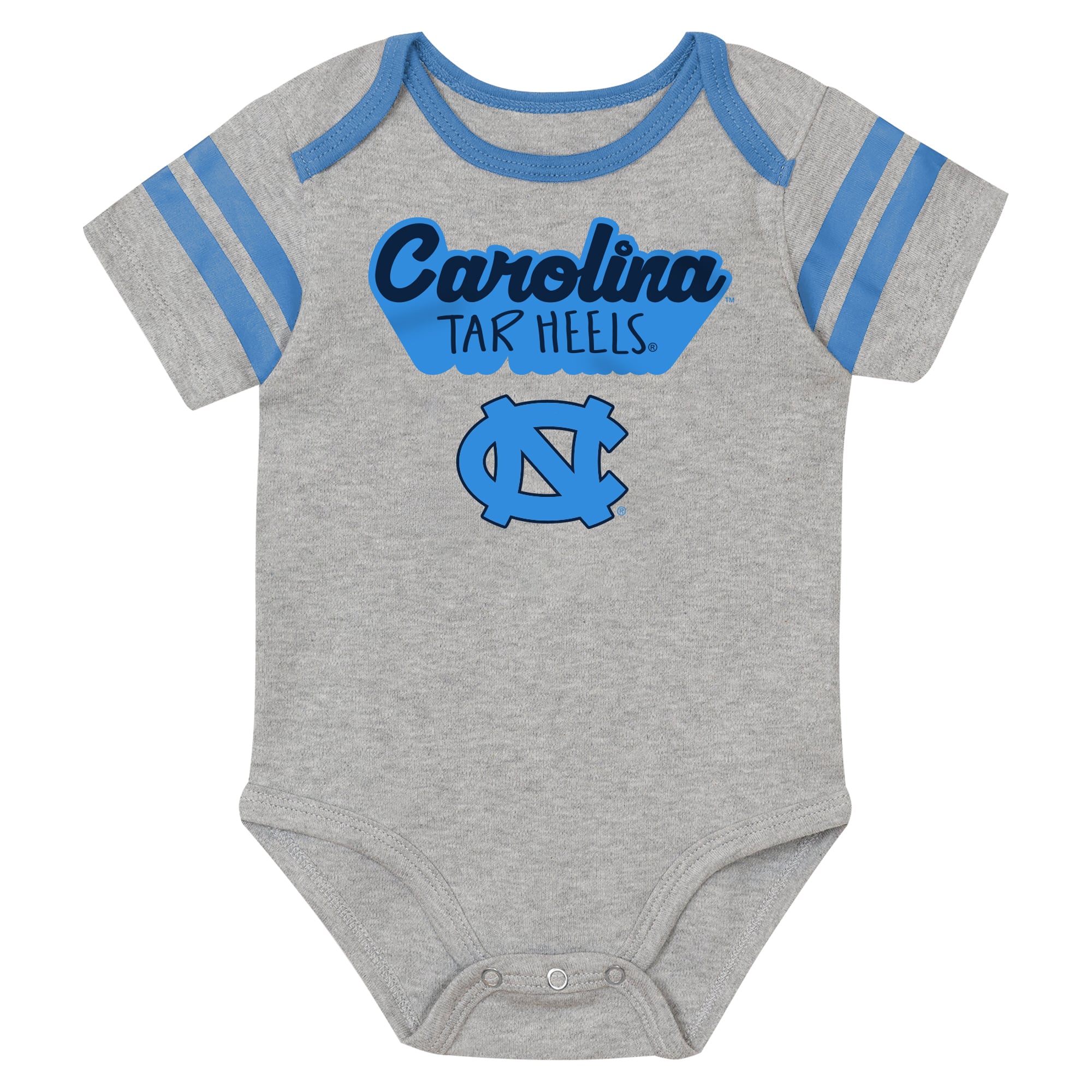 Newborn Outerstuff Carolina Blue North Tar Heels Star Player Three-Piece Bodysuit Set