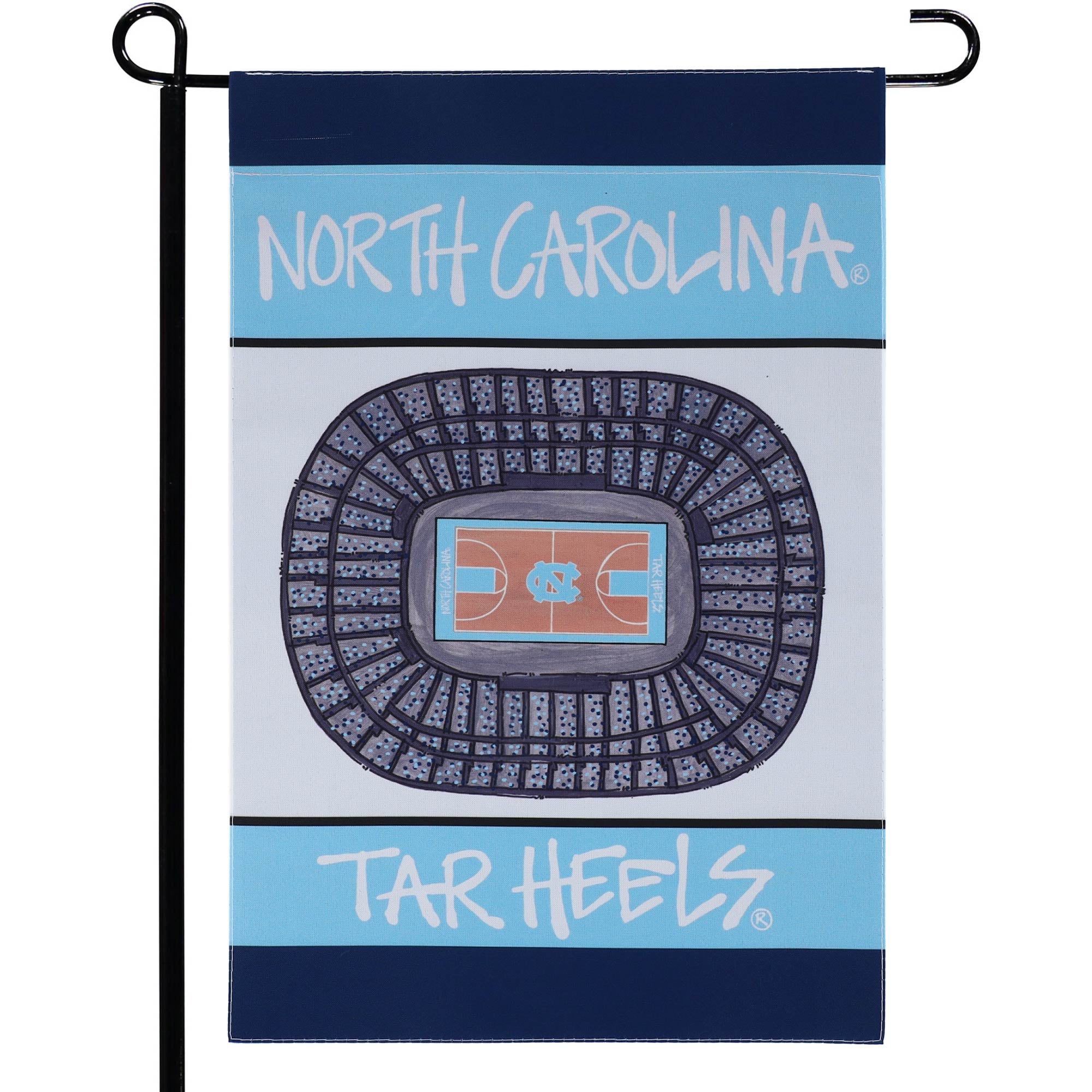 Bannière verticale de stade North Carolina Tar Heels 12'' x 18''