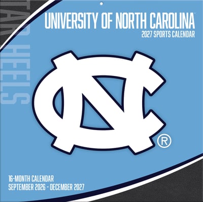 North Carolina Tar Heels 2027 12” x 12” Team Wall Calendar