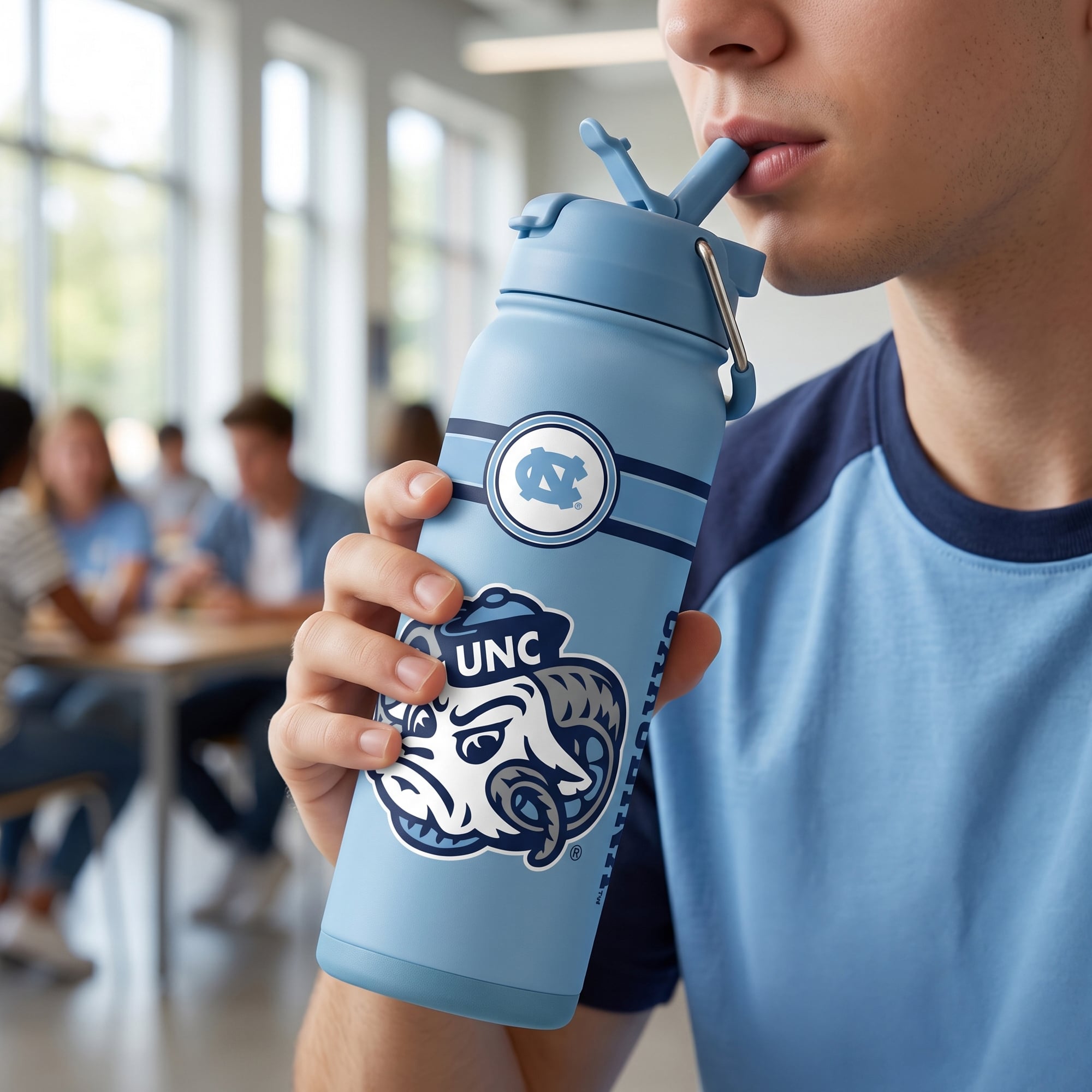 North Carolina Tar Heels 24oz. Triple Option Bottle