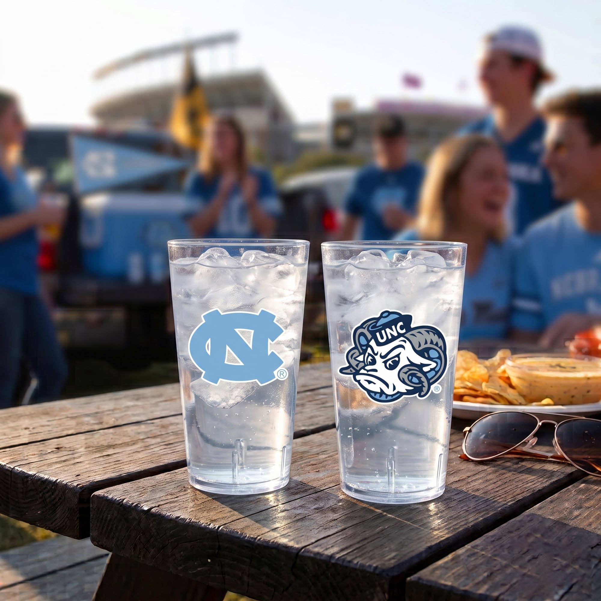 Ensemble de deux gobelets isothermes North Carolina Tar Heels de 710 ml (24 oz) en Tritan