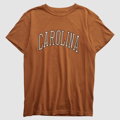 North Carolina Tar Heels Cotton Exchange 90s T-shirt - Clay - XS by Fanatics Real Vintage