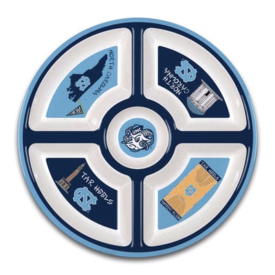 North Carolina Tar Heels Five-Section Melamine Platter