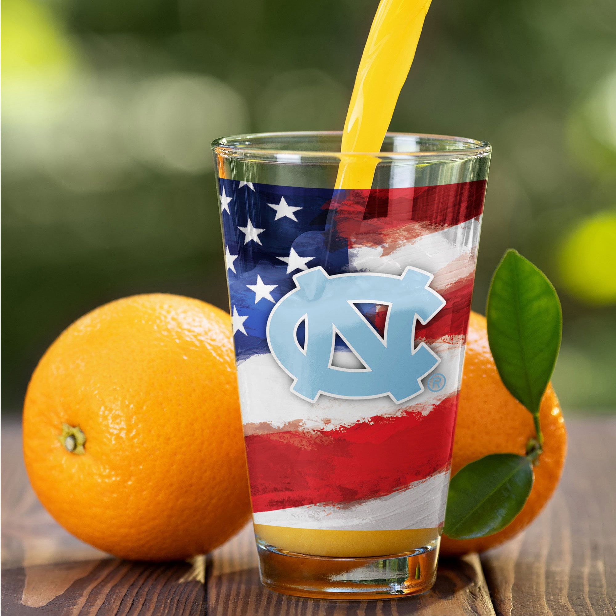 North Carolina Tar Heels Two-Pack 16oz. Americana Pint Glass Set