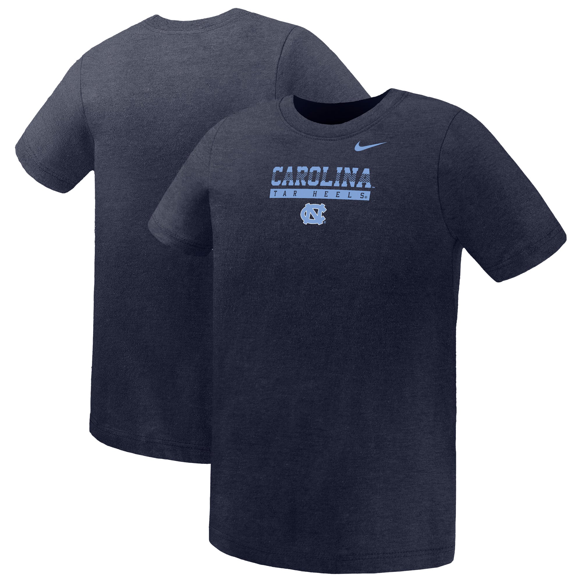 Preschool Nike Navy North Carolina Tar Heels Name Bar Legend Dri-FIT T-Shirt