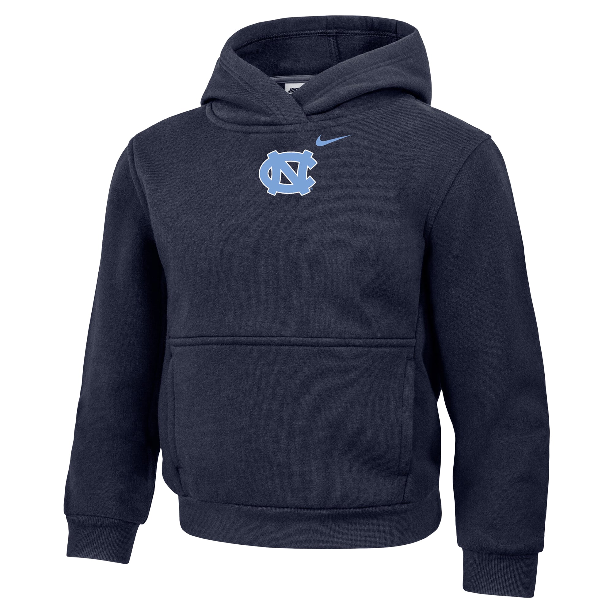 Sweat à capuche Nike Core bleu marine pour tout-petit, motif Tar Heels de Caroline du Nord