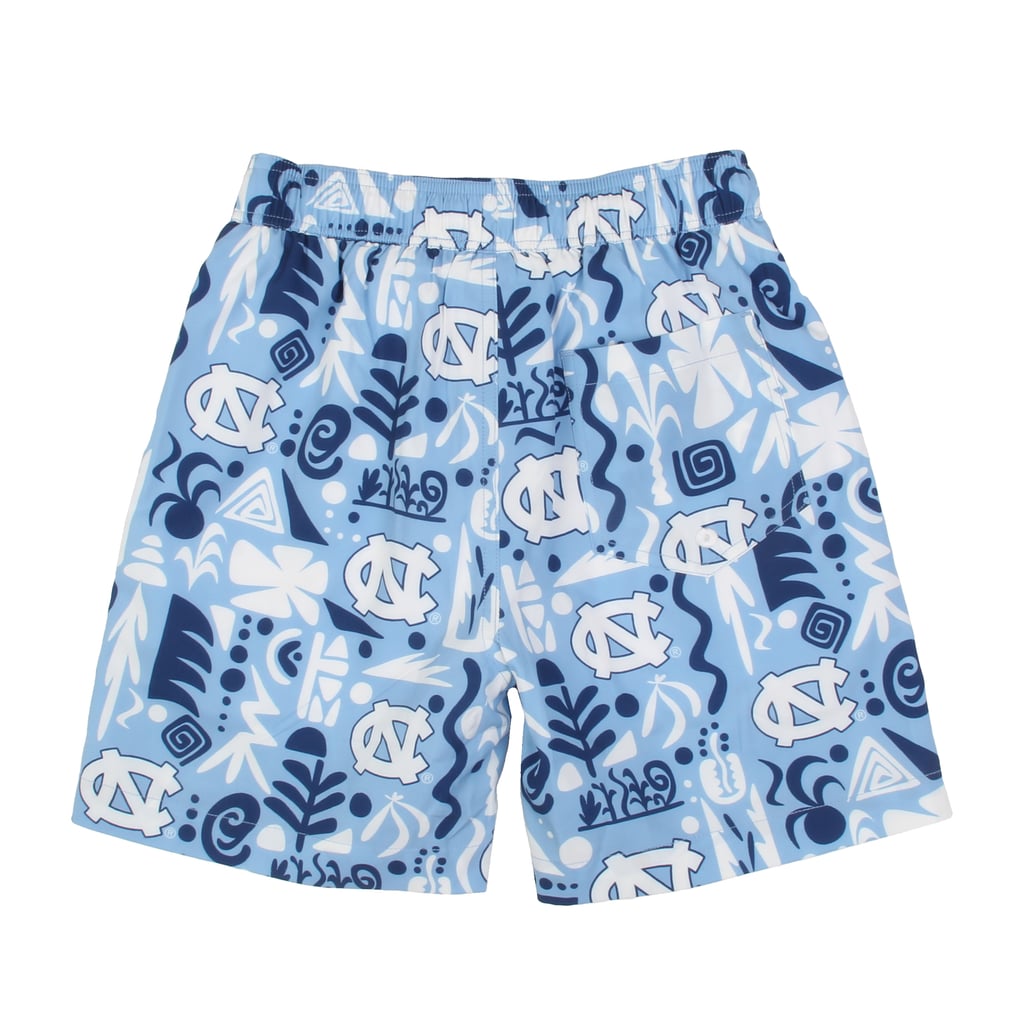  North Carolina Tar Heels Wes & Willy Toddler Allover Print Swim Shorts - Carolina Blue