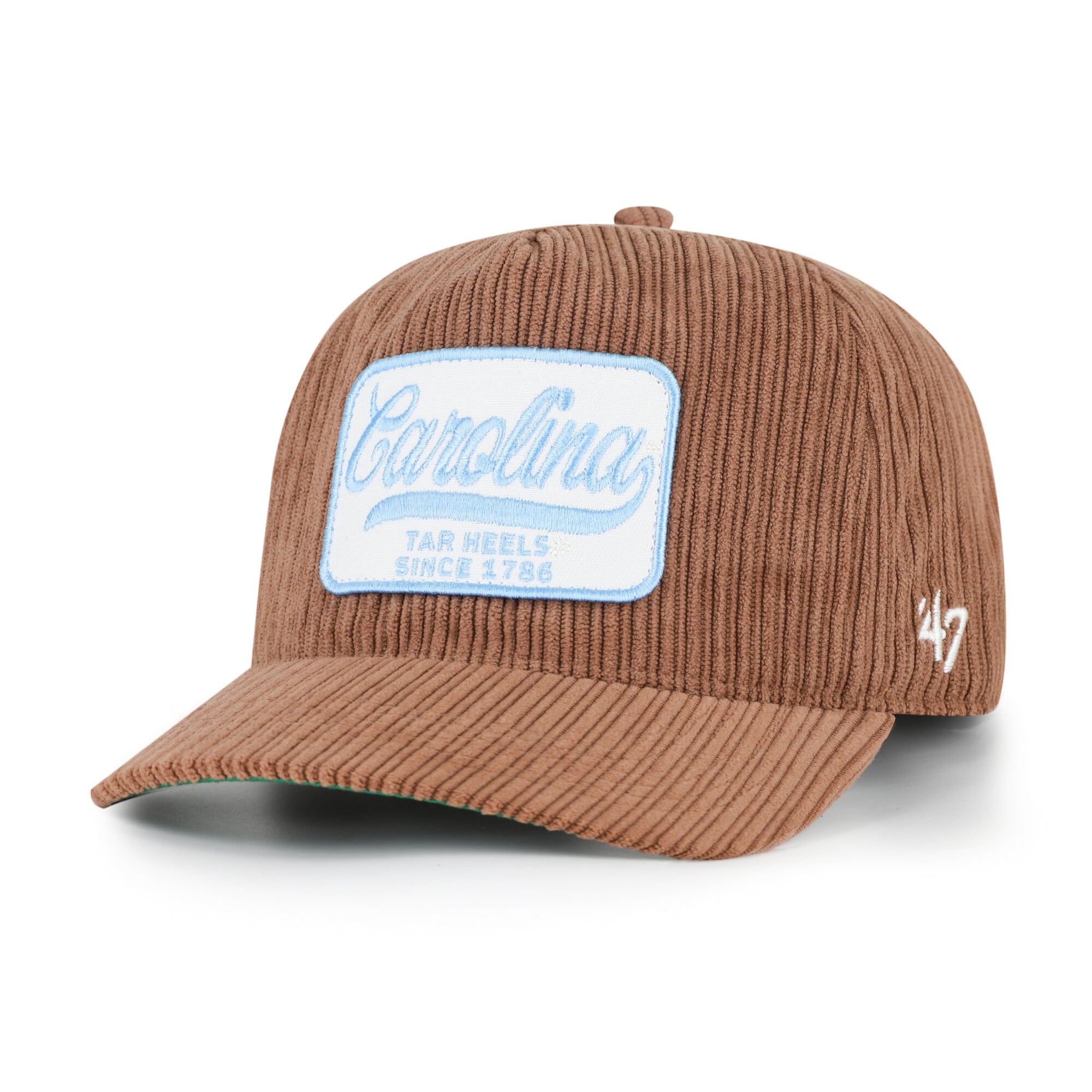 Chapeau unisexe marron '47 North Carolina Tar Heels en velours côtelé à patchs et à fixation réglable