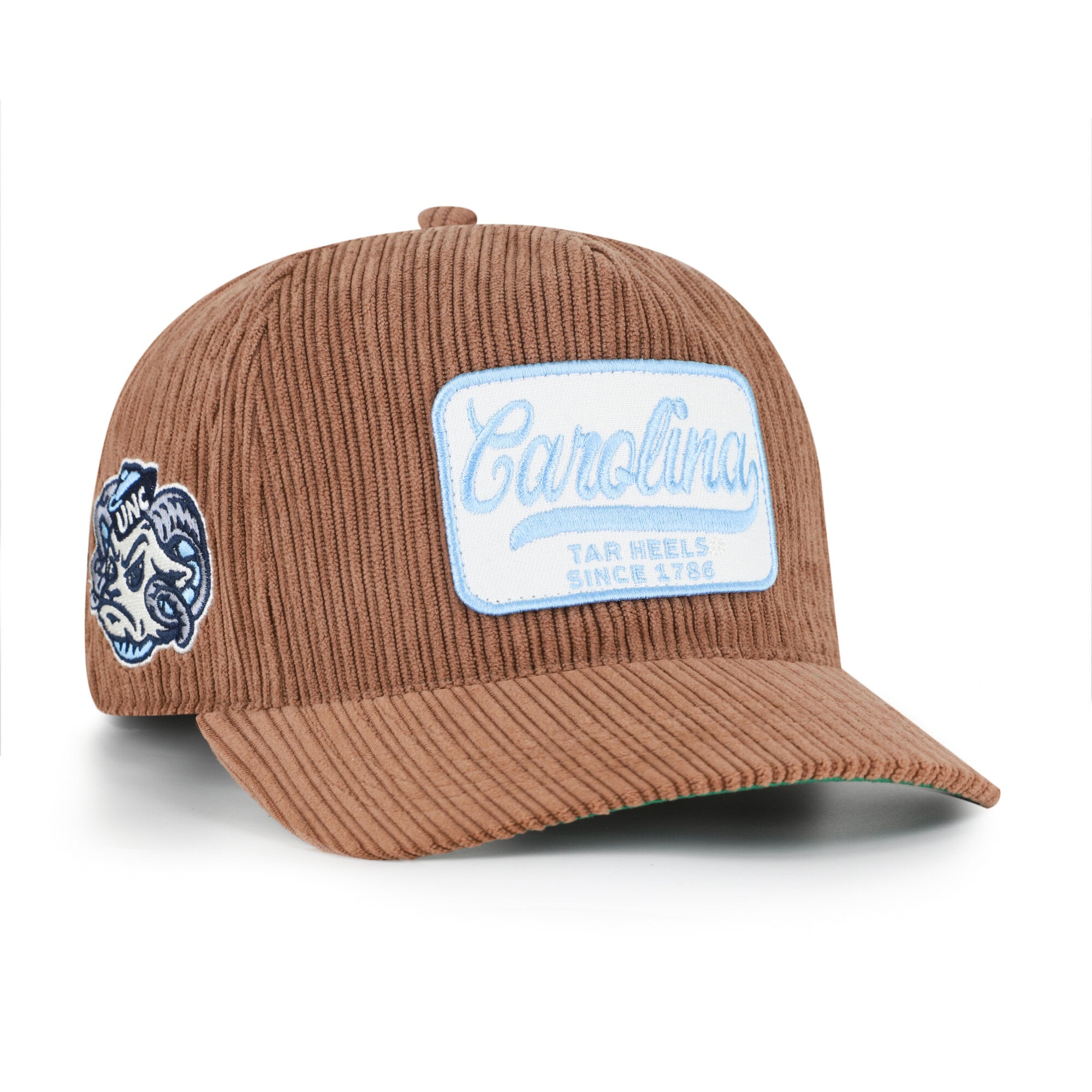 Chapeau unisexe marron '47 North Carolina Tar Heels en velours côtelé à patchs et à fixation réglable
