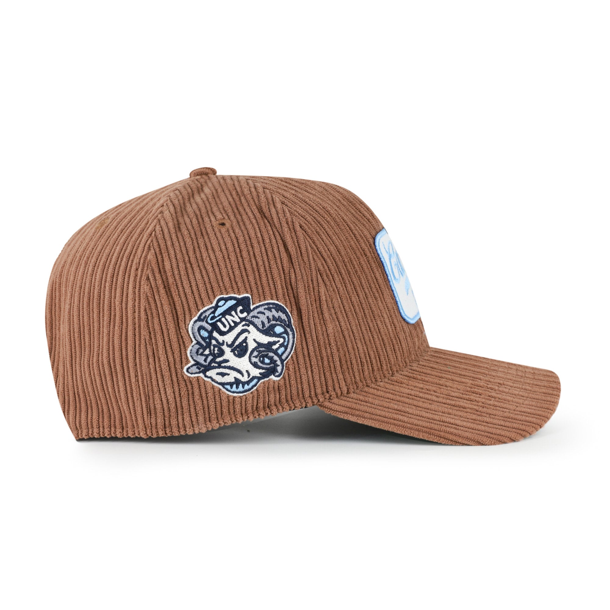 Chapeau unisexe marron '47 North Carolina Tar Heels en velours côtelé à patchs et à fixation réglable