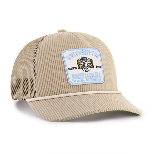 Casquette unisexe '47 kaki North Carolina Tar Heels Cordlandia Hitch ajustable