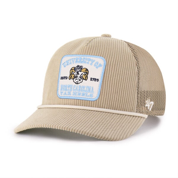 Casquette unisexe '47 kaki North Carolina Tar Heels Cordlandia Hitch ajustable