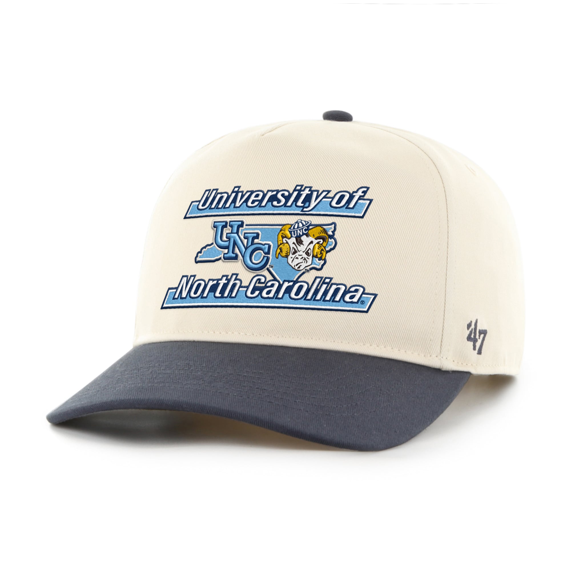Casquette unisexe '47 Natural North Carolina Tar Heels Vault Striped Hitch ajustable