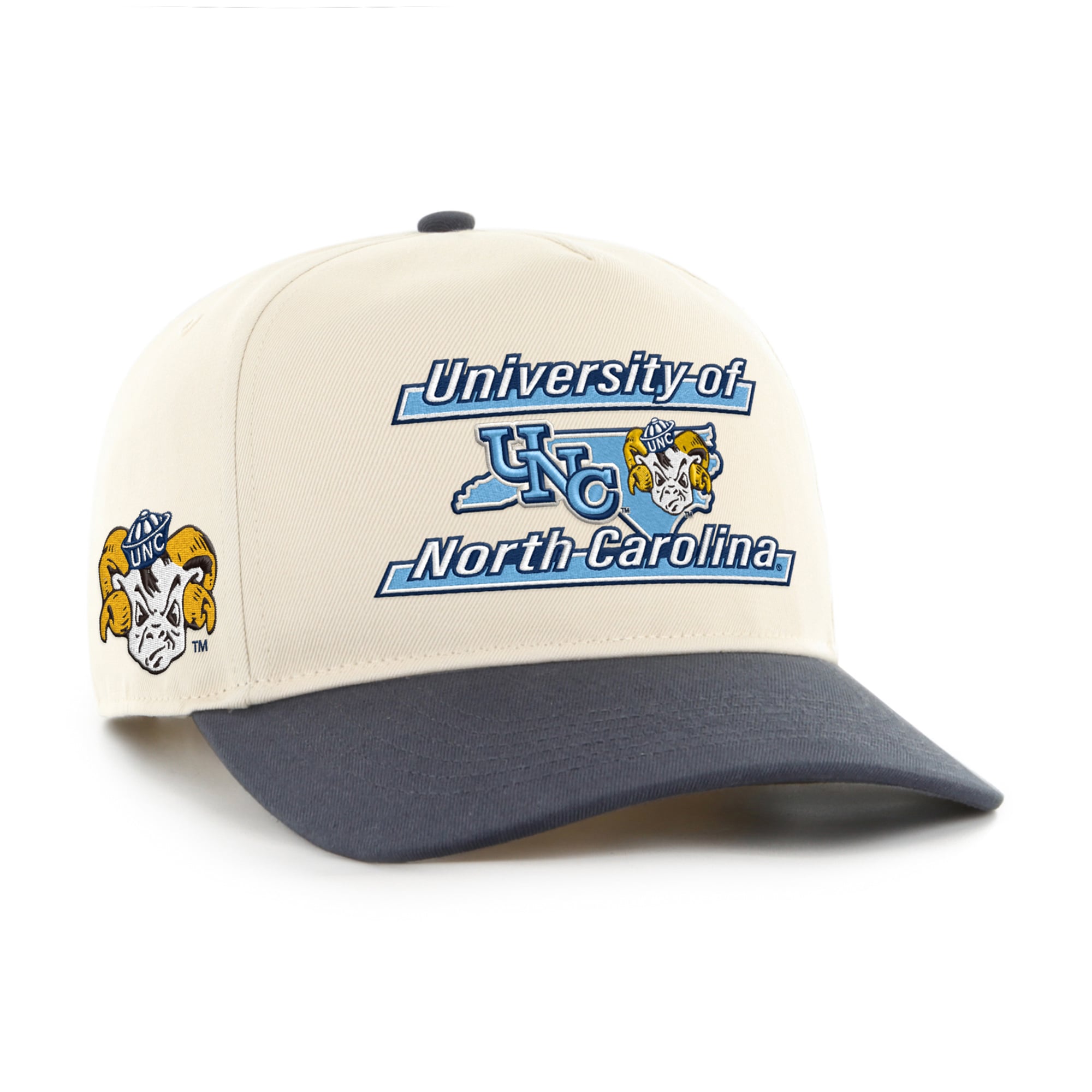 Casquette unisexe '47 Natural North Carolina Tar Heels Vault Striped Hitch ajustable