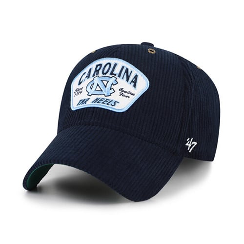 Casquette unisexe ajustable '47 Navy North Carolina Tar Heels Accordia en velours côtelé MVP