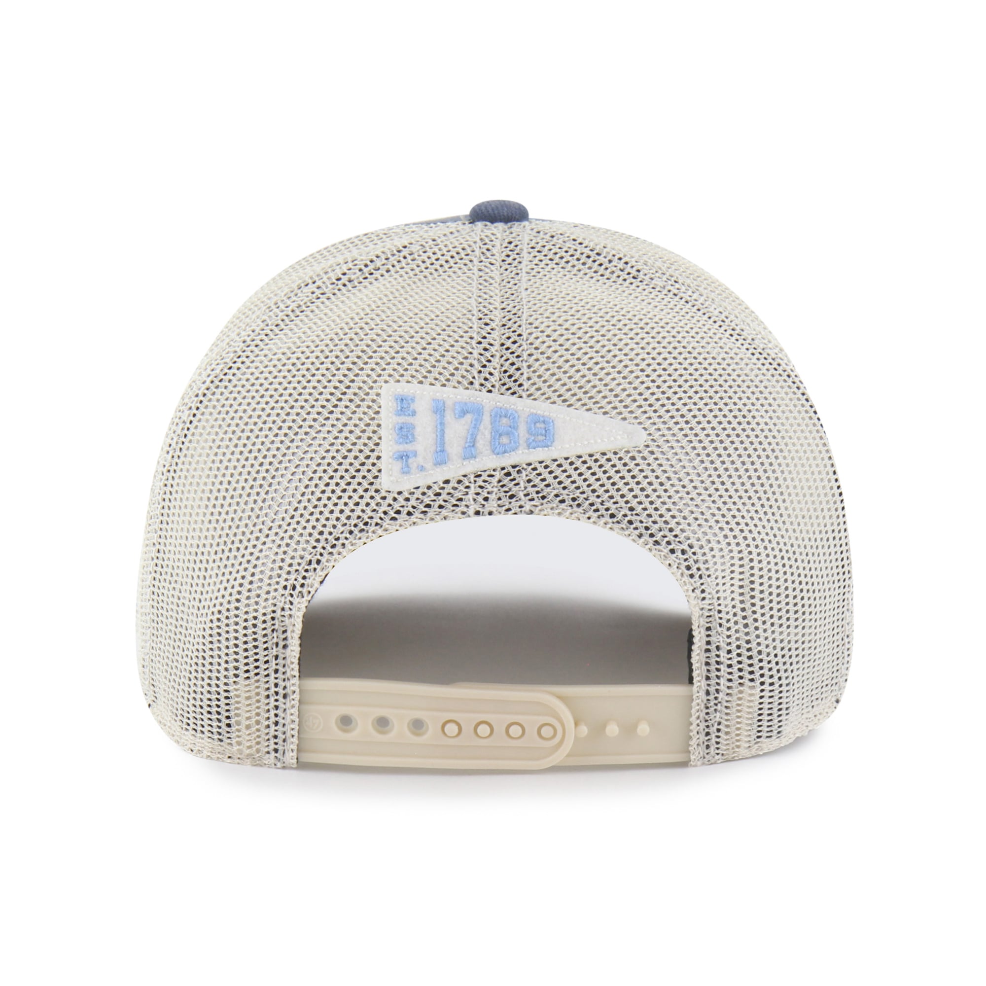 Casquette trucker unisexe '47 Navy North Carolina Tar Heels Egremont bien usée et ajustable