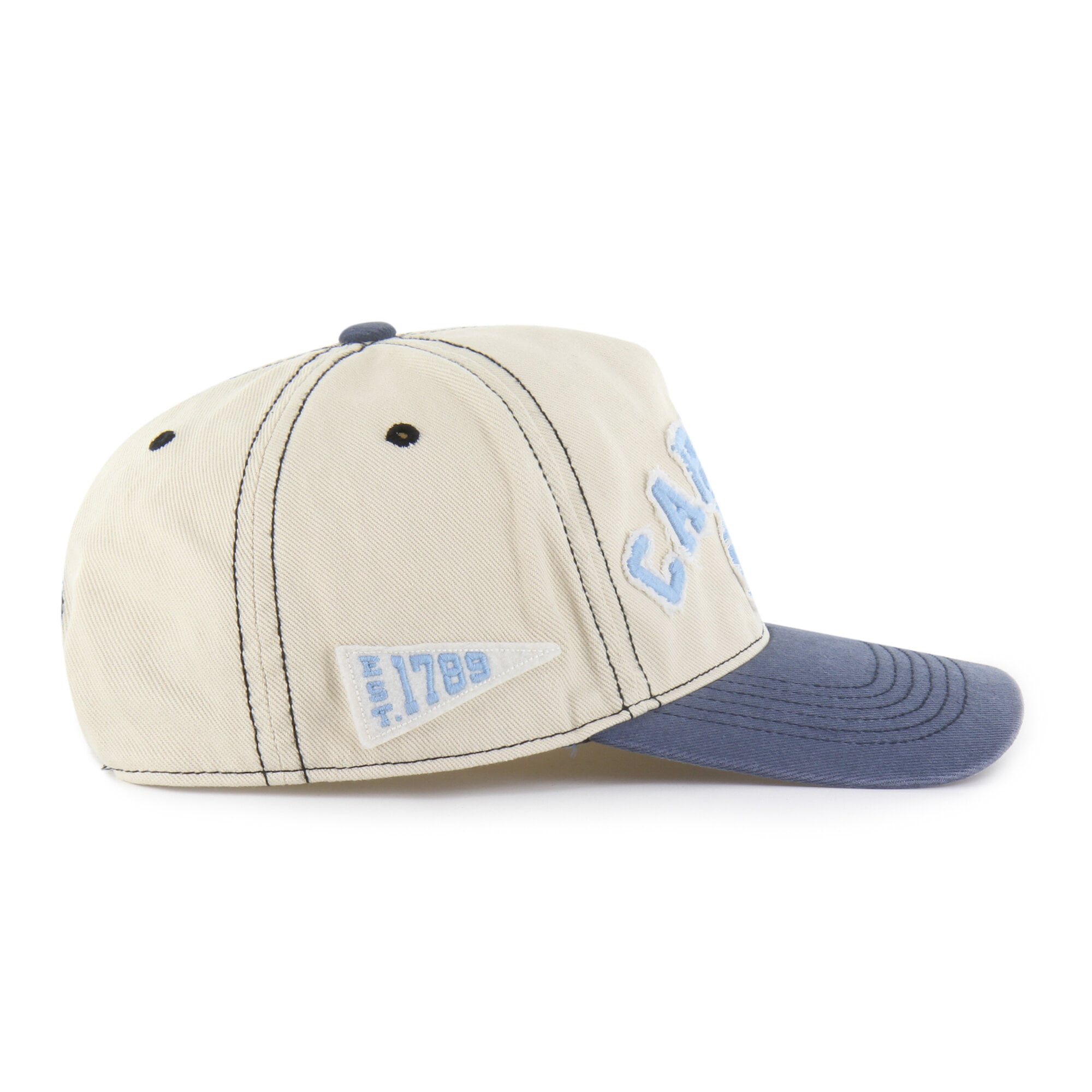 Unisex '47 Tan/Navy North Carolina Tar Heels Well-Worn Calderwood Hitch Adjustable Hat