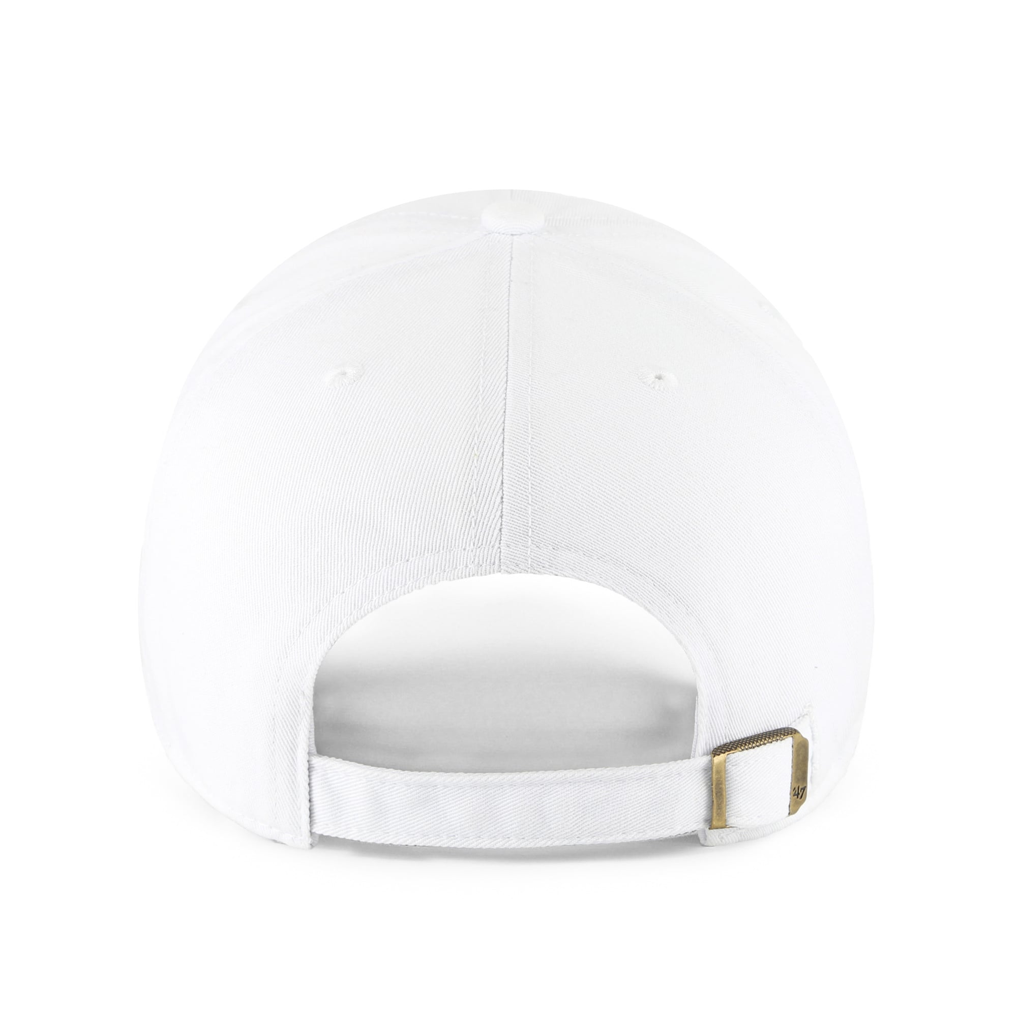 Unisex '47 White North Carolina Tar Heels Vault Striped Clean Up Adjustable Hat