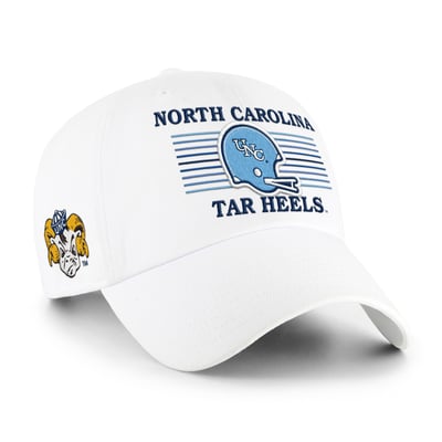 North Carolina Tar Heels '47 Unisex Vault Striped Clean Up Adjustable Hat - White