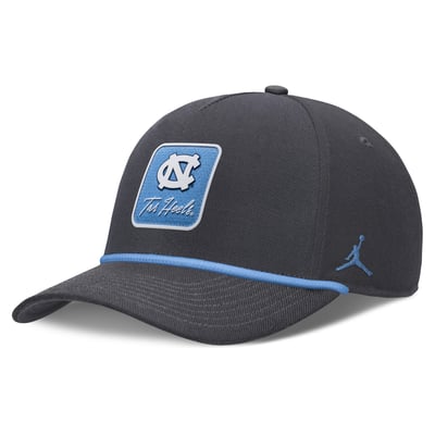 North Carolina Tar Heels Jordan Brand Unisex Script Rope Rise Dri-FIT Adjustable Hat - Anthracite