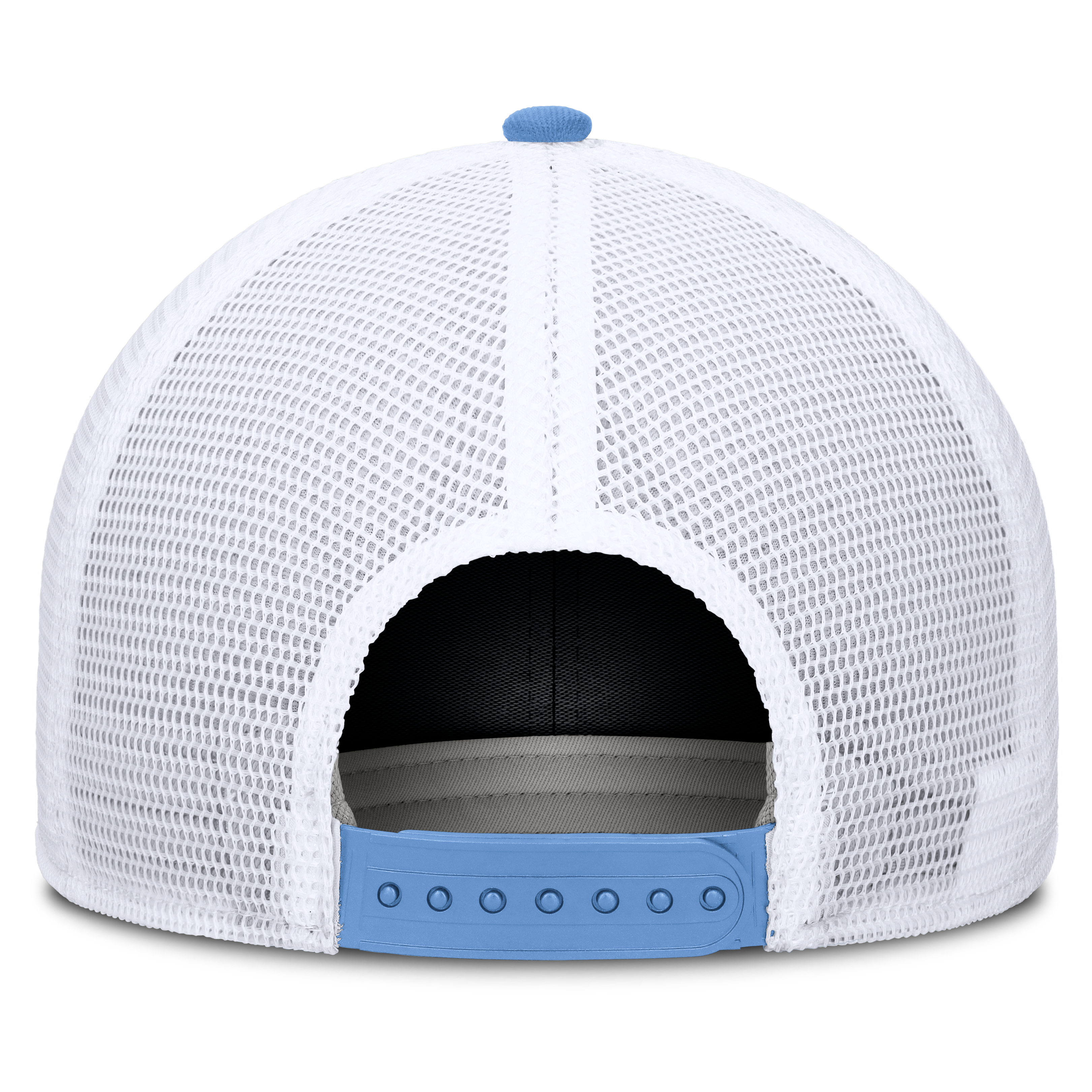 Casquette unisexe Jordan Brand bleu clair/blanche North Carolina Tar Heels Dri-FIT Primetime Arched Trucker ajustable