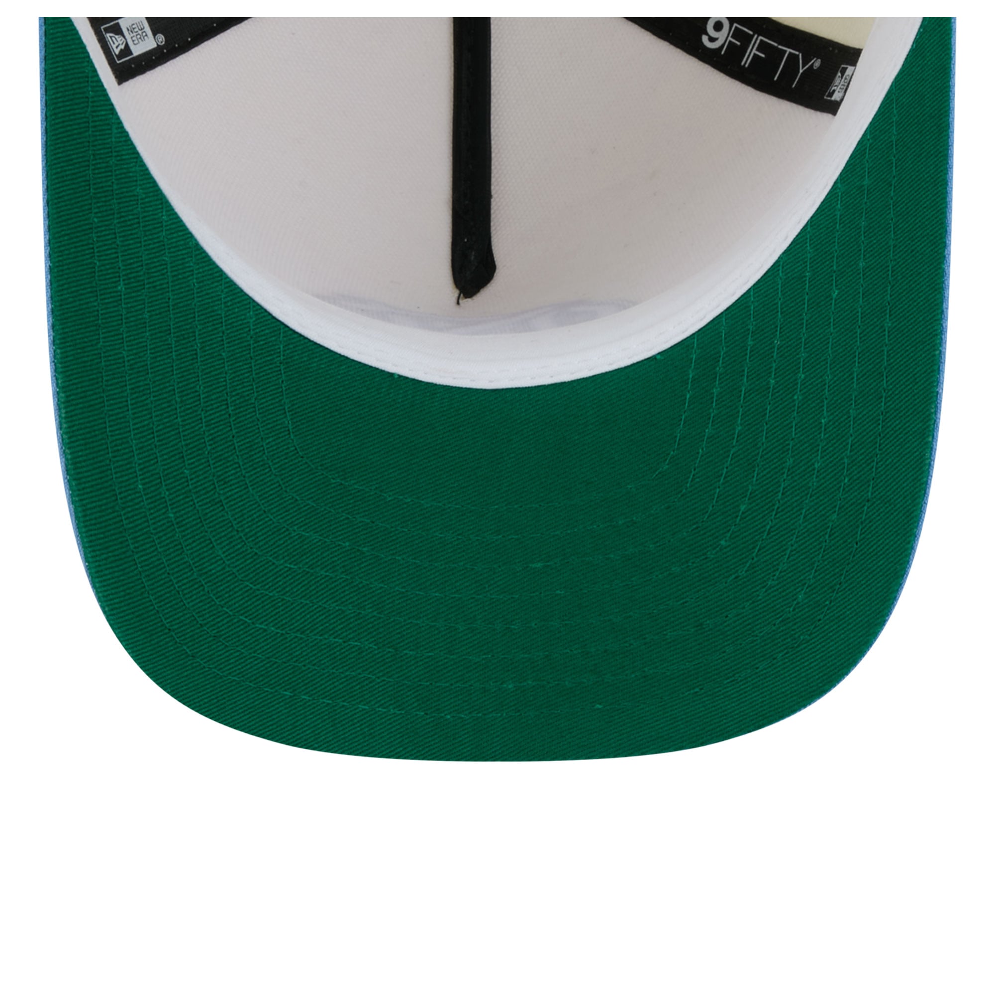 Casquette unisexe New Era blanche/bleu Caroline des Tar Heels de Caroline du Nord, modèle A-Frame 9FIFTY Snapback