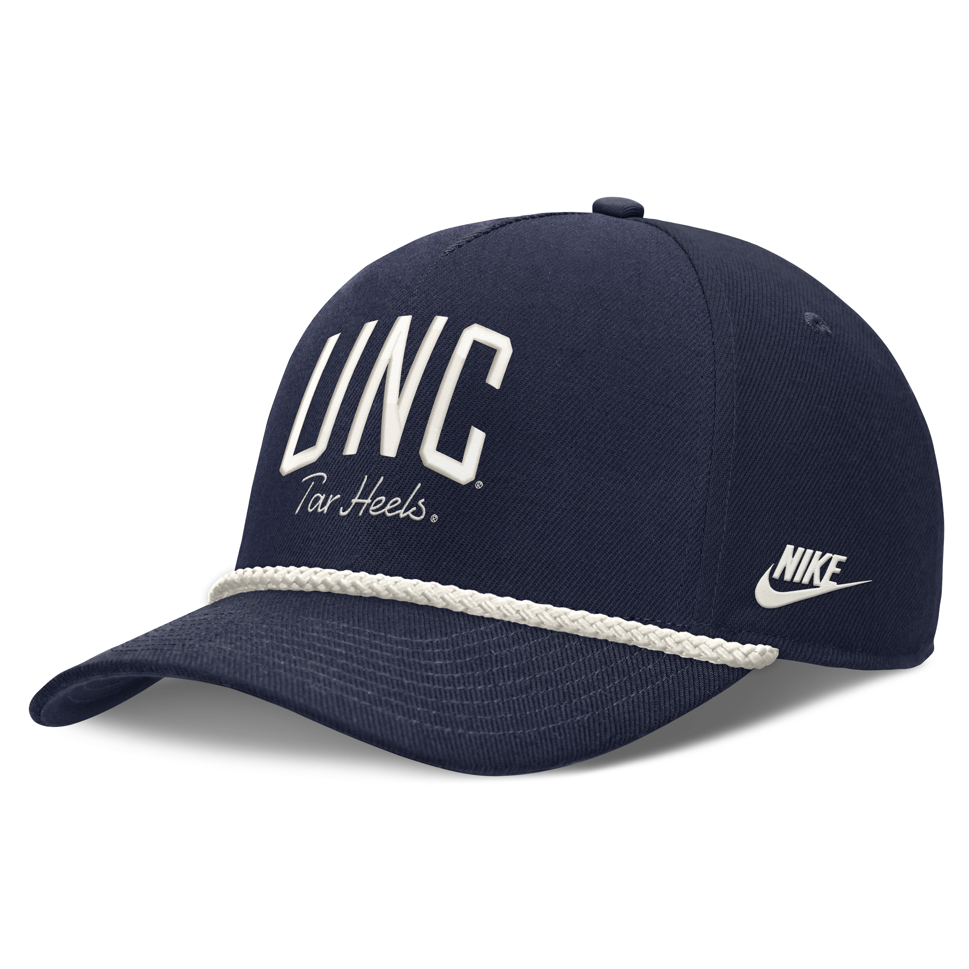 Casquette unisexe Nike bleu marine North Carolina Tar Heels à taille ajustable