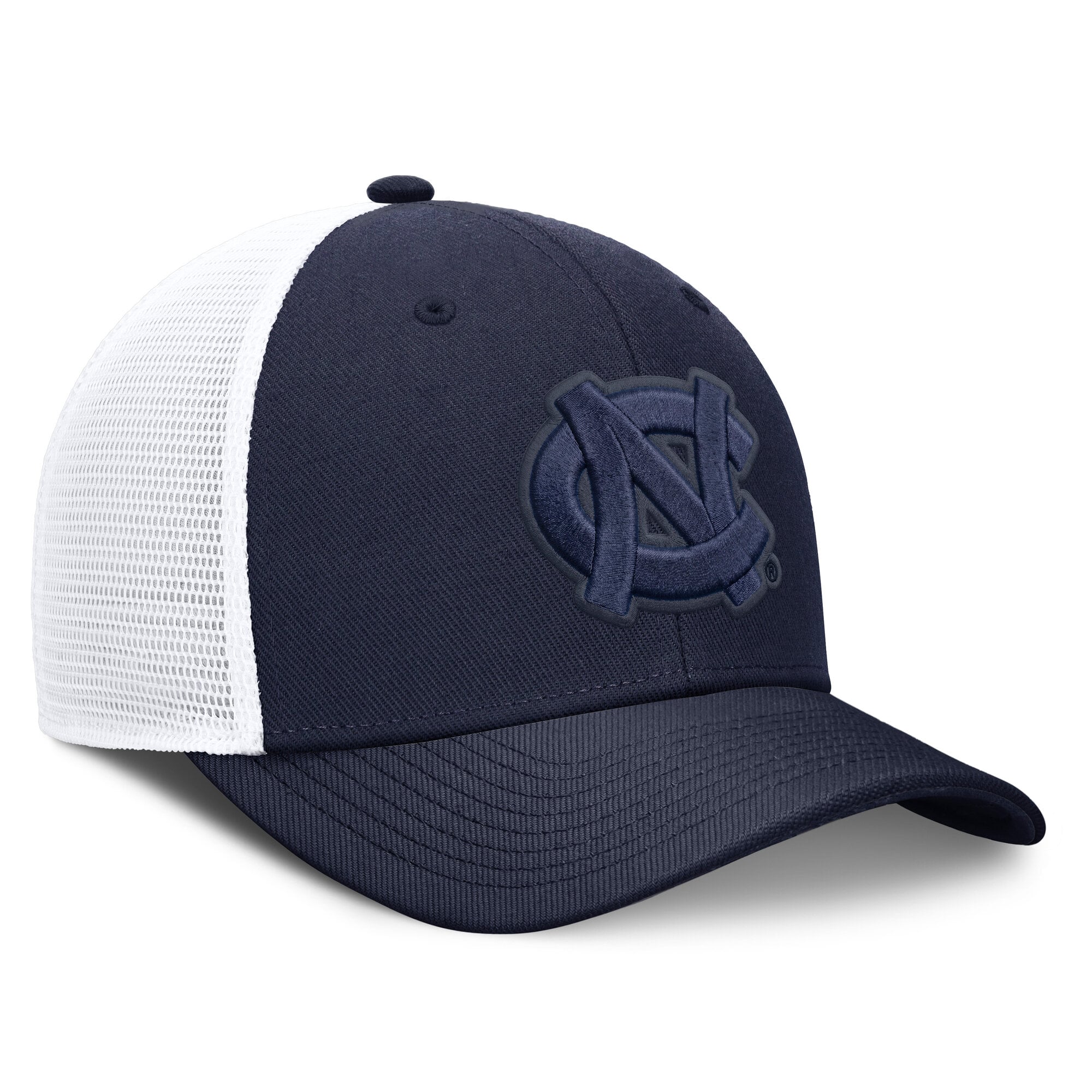 Casquette trucker unisexe Nike bleu marine North Carolina Tar Heels Tonal Dri-FIT Rise ajustable