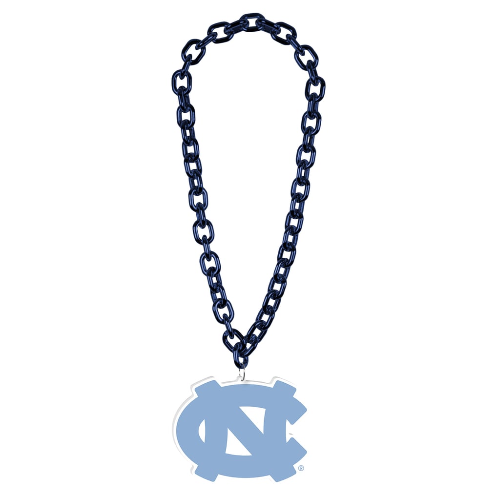 Collier à grosse chaîne avec logo des Tar Heels de Caroline du 