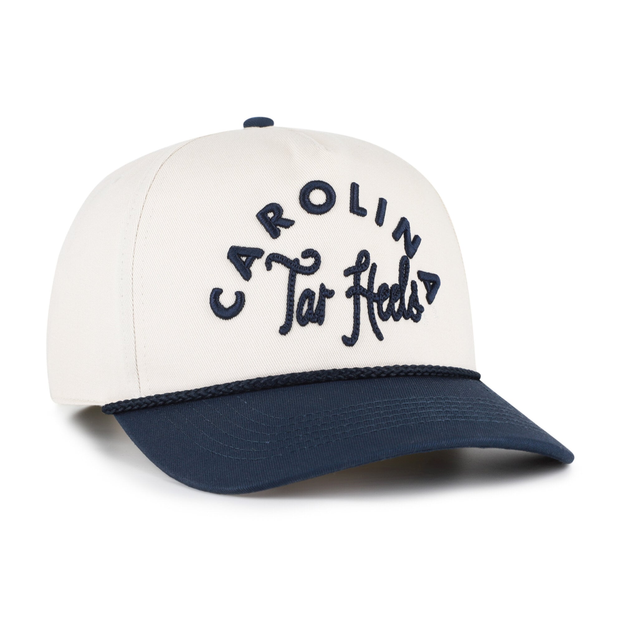 Women's '47 Cream/Navy North Carolina Tar Heels Rope Script Hitch Adjustable Hat