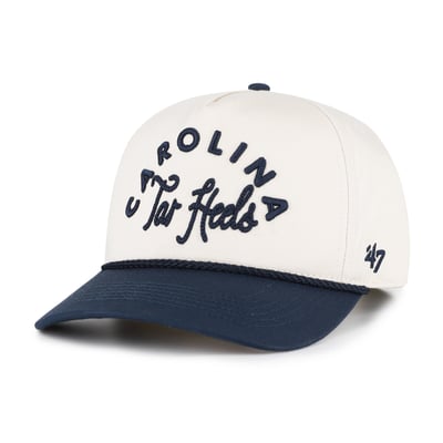 North Carolina Tar Heels '47 Women's Rope Script Hitch Adjustable Hat - Cream/Navy