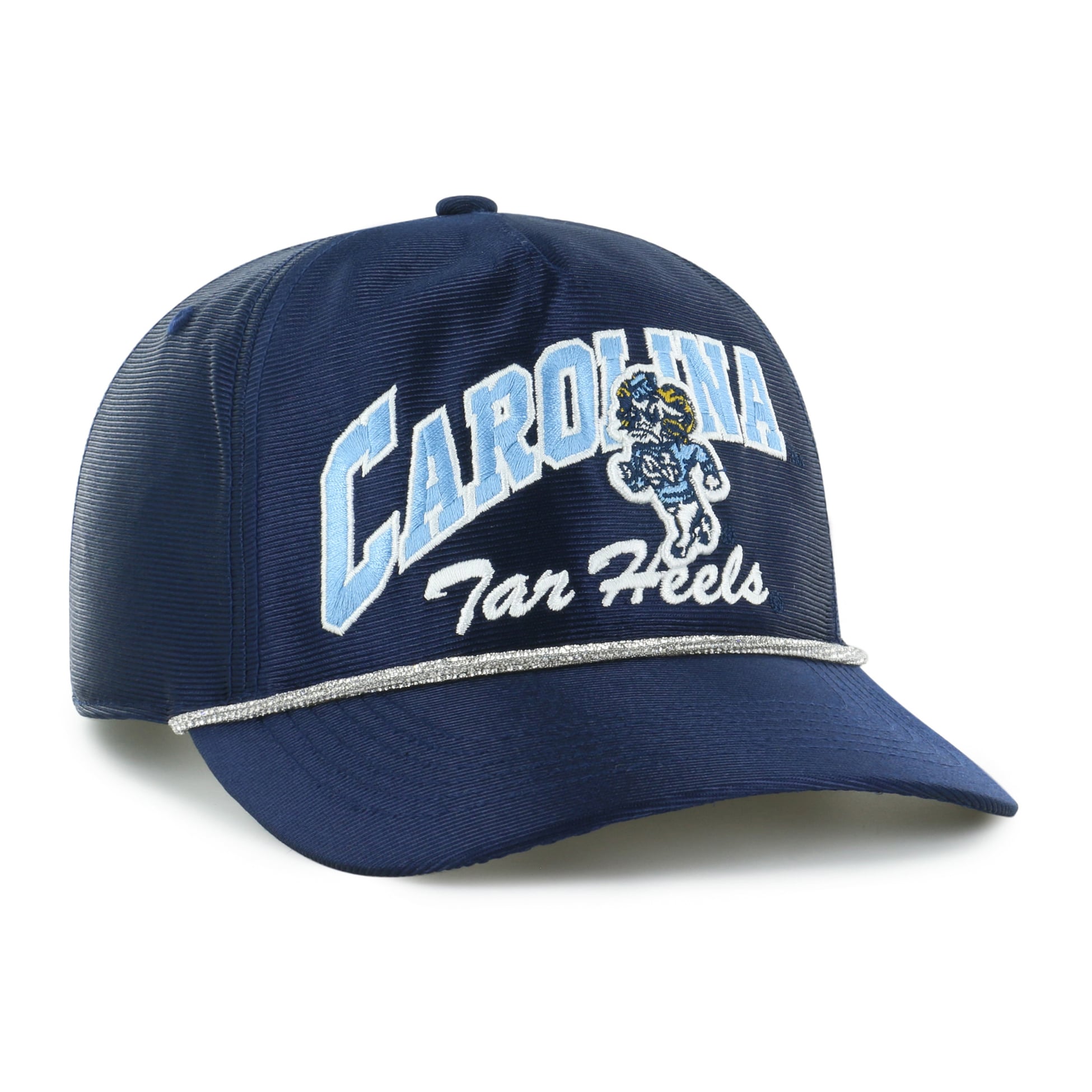 Women's '47 Navy North Carolina Tar Heels Glitter Hitch Adjustable Hat