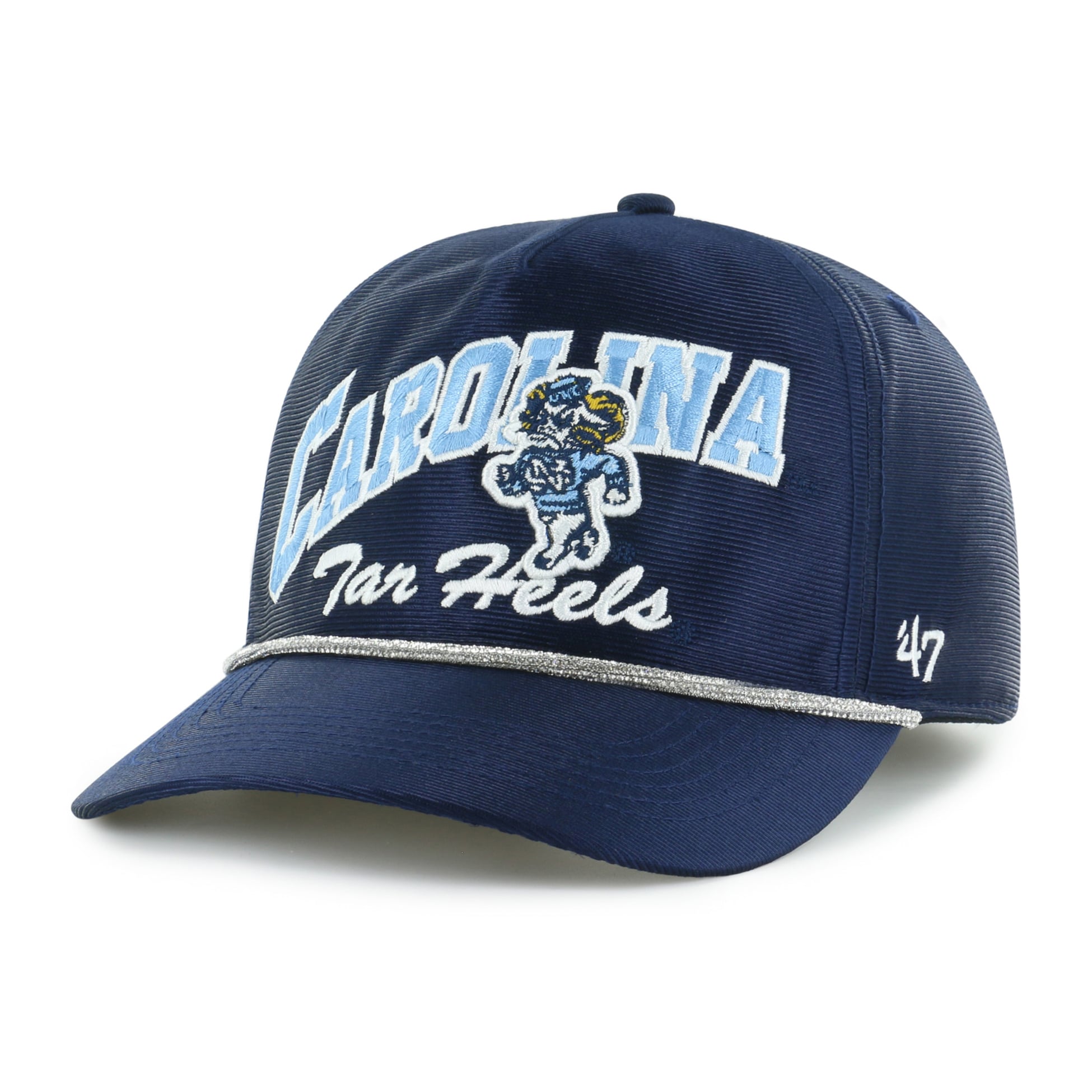 Women's '47 Navy North Carolina Tar Heels Glitter Hitch Adjustable Hat