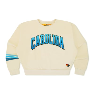 North Carolina Tar Heels Aviator Nation Women's Relaxed Tri-Blend Sweatshirt - Cream