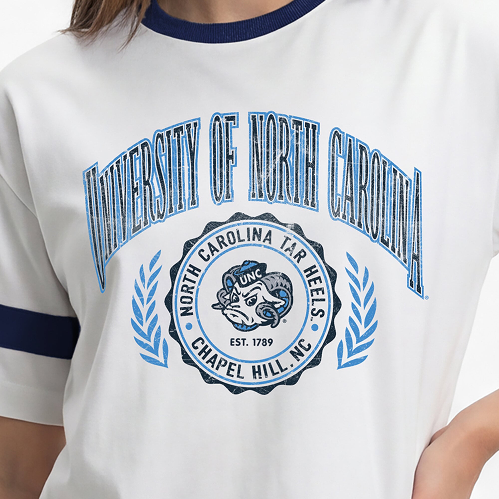 Women's Champion White North Carolina Tar Heels Retro Oversized T-Shirt