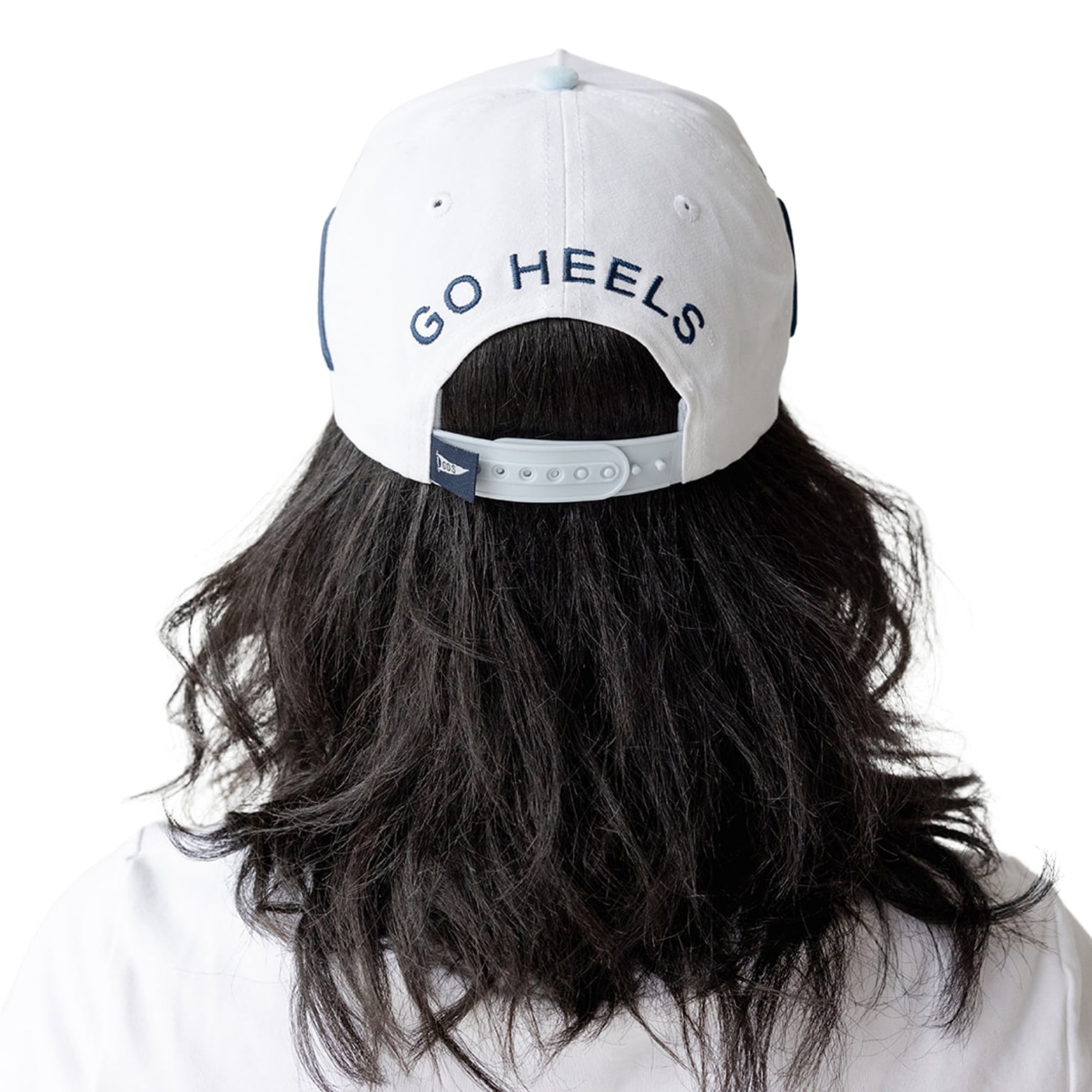 Women's Gameday Social White/Carolina Blue North Carolina Tar Heels Five-Panel Rope Away Adjustable Hat