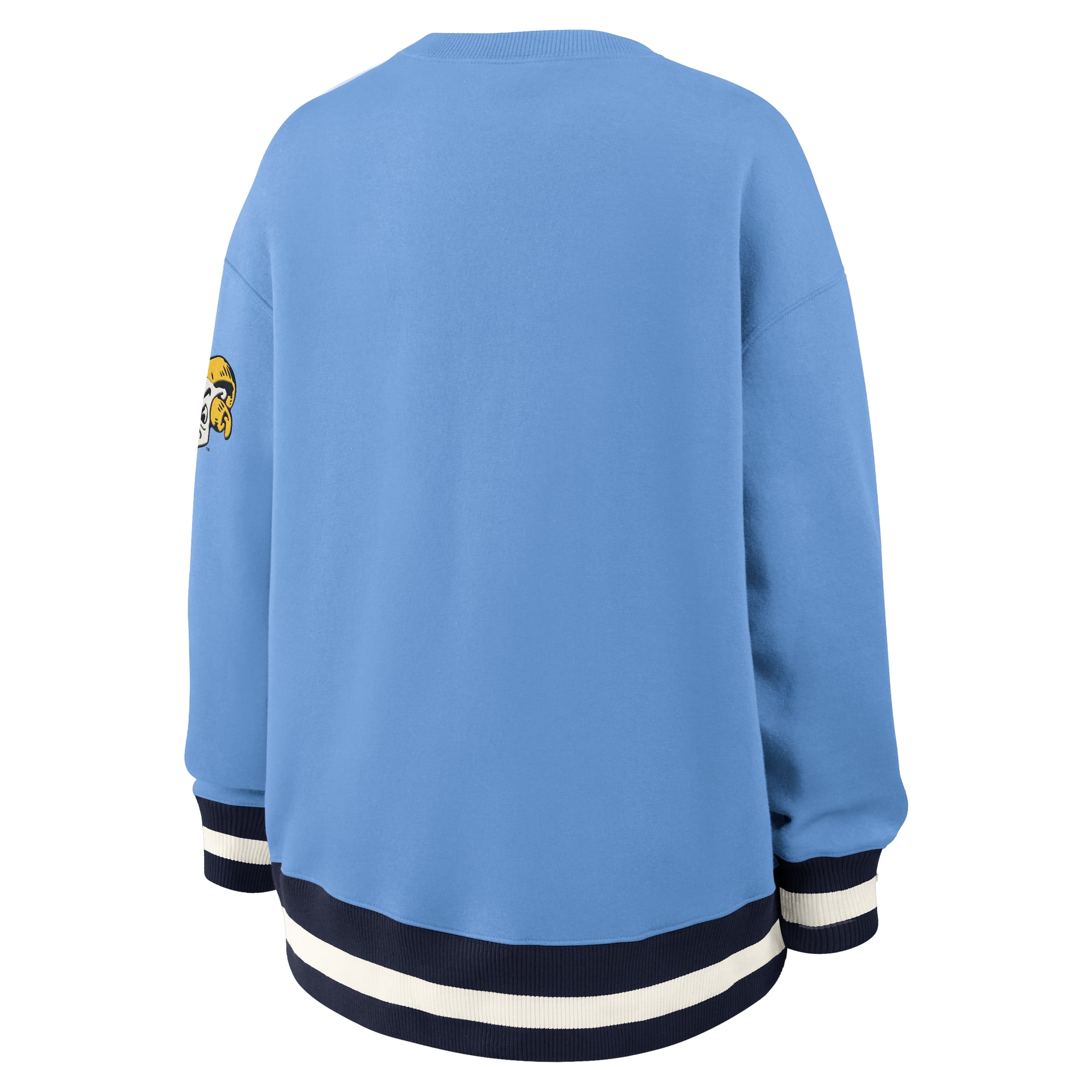 Sweat-shirt Nike Carolina Blue North Tar Heels pour femme, modèle Legacy Arch Phoenix oversize